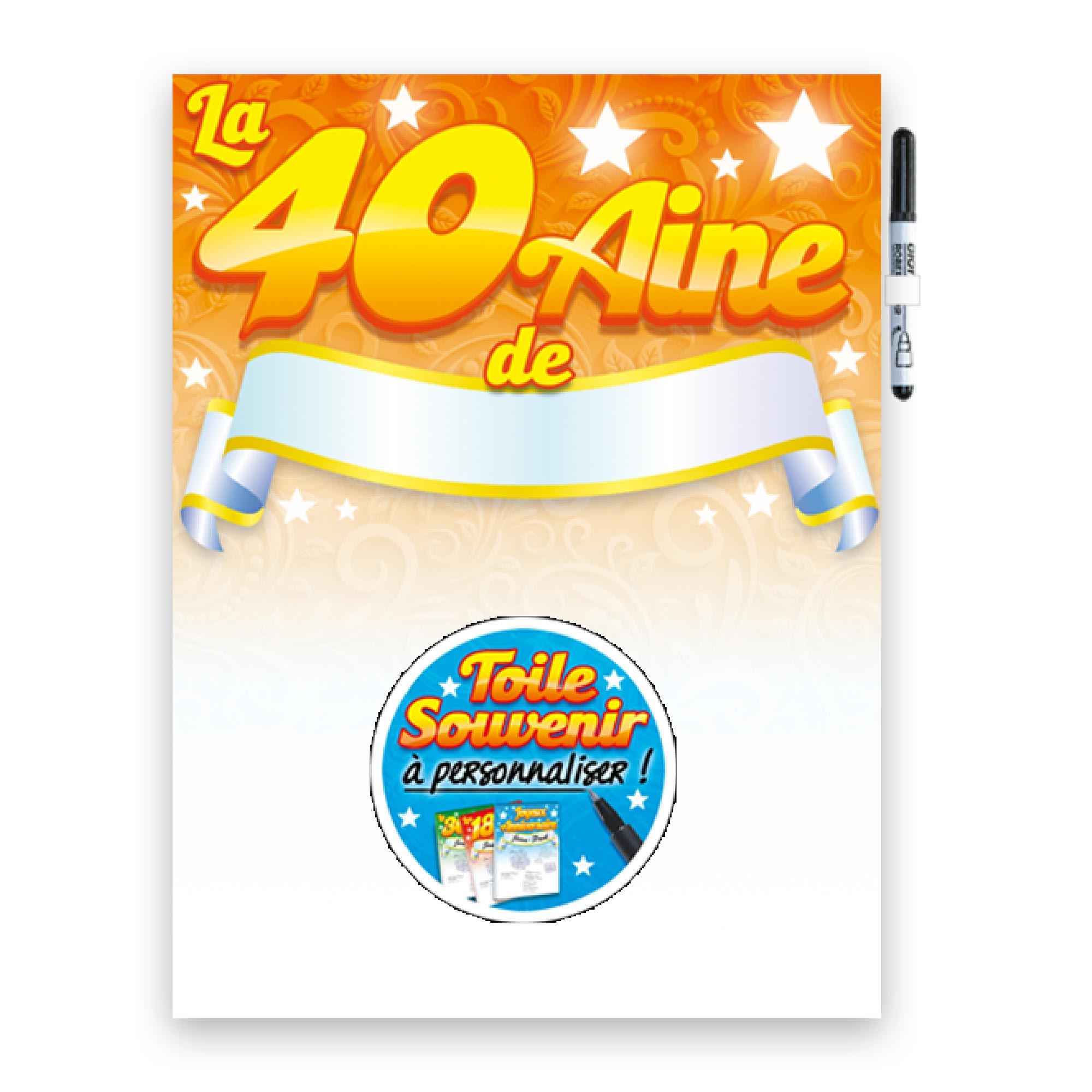 Toile a signer 40aine