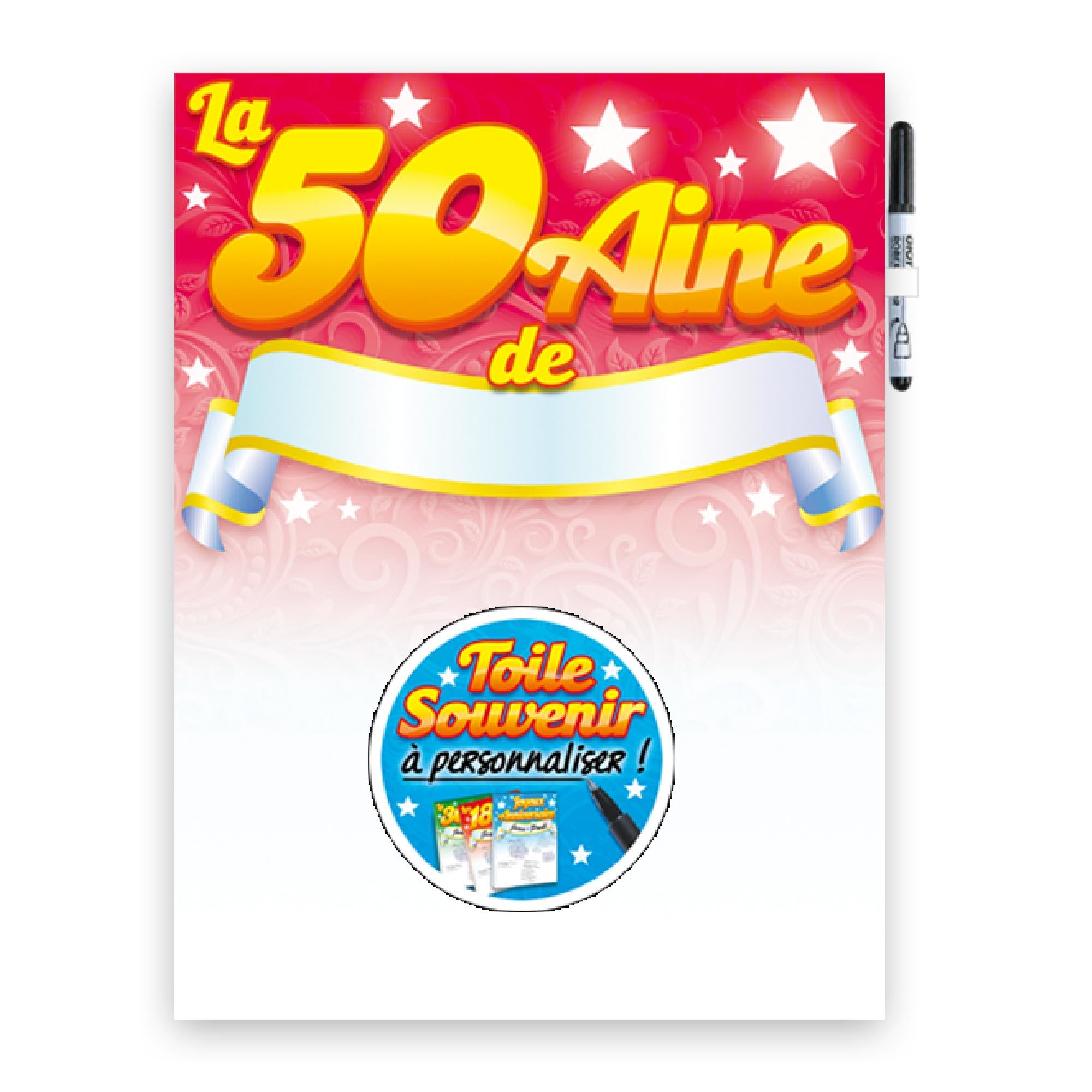 Toile a signer 50aine