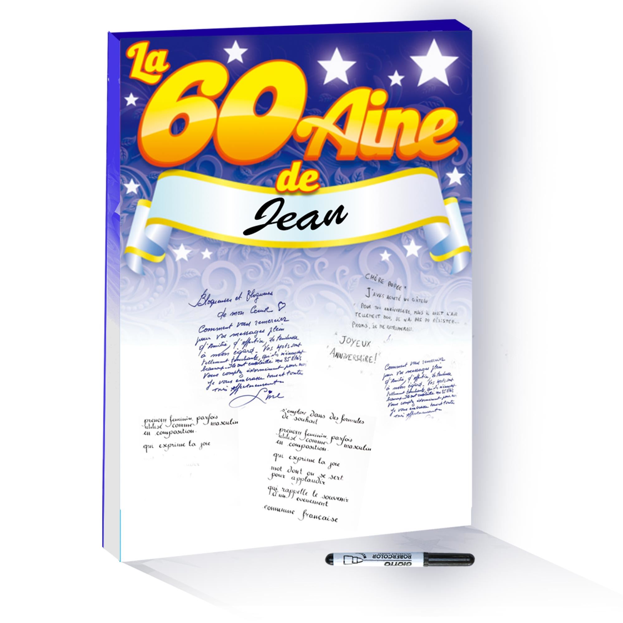 Toile a signer 60aine