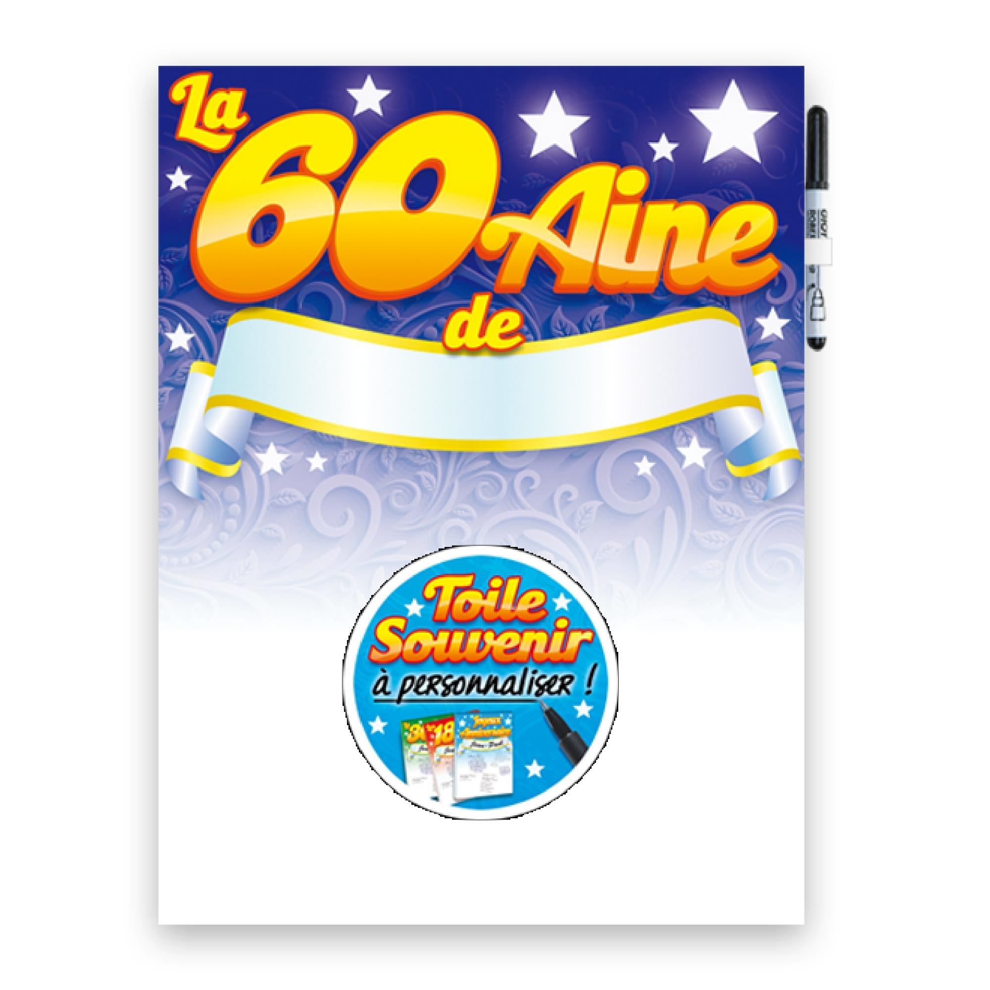 Toile a signer 60aine