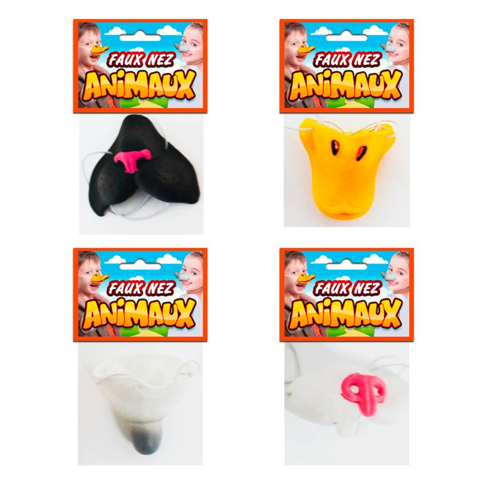 Faux nez animaux 4mods /12pcs