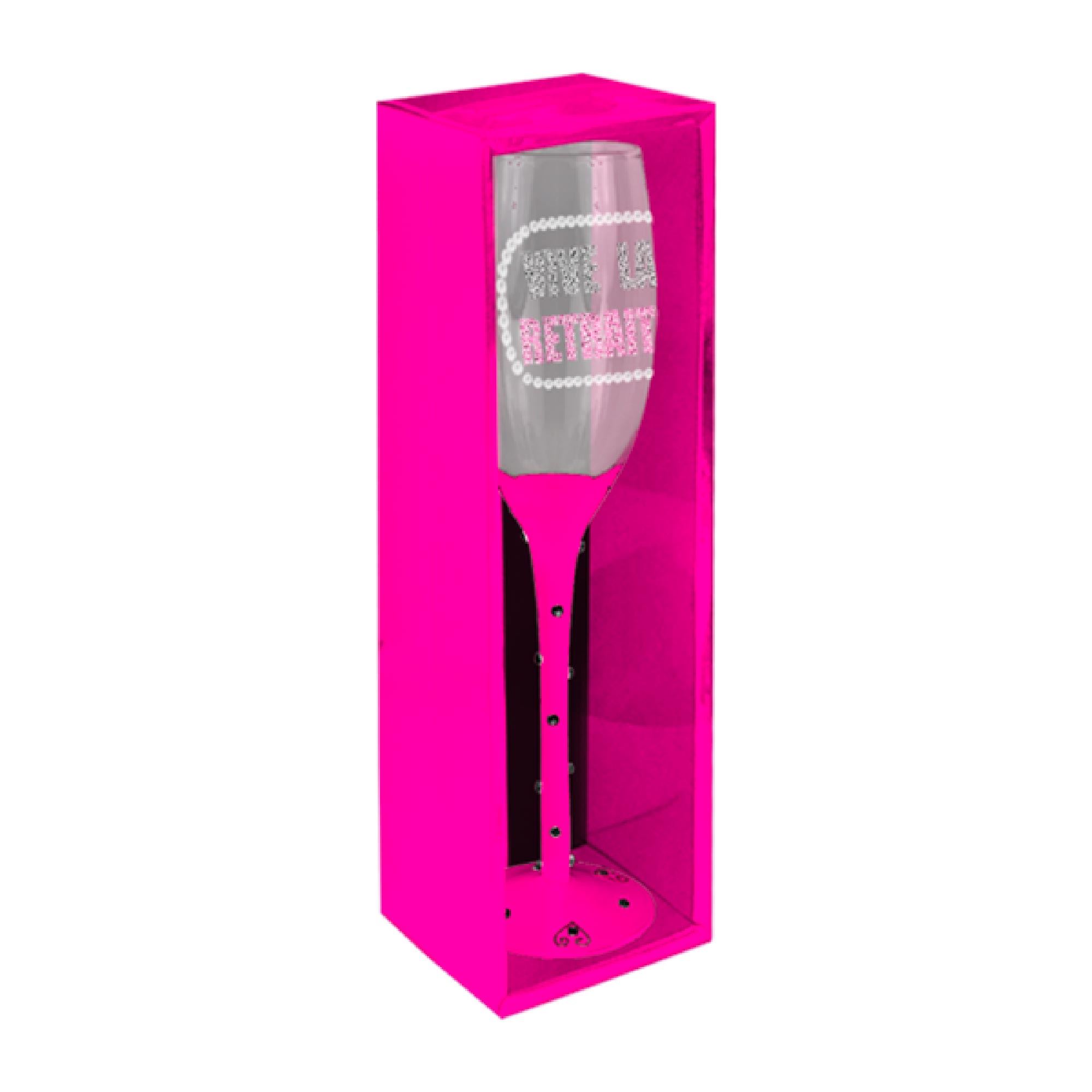 Flute retraite pied rose
