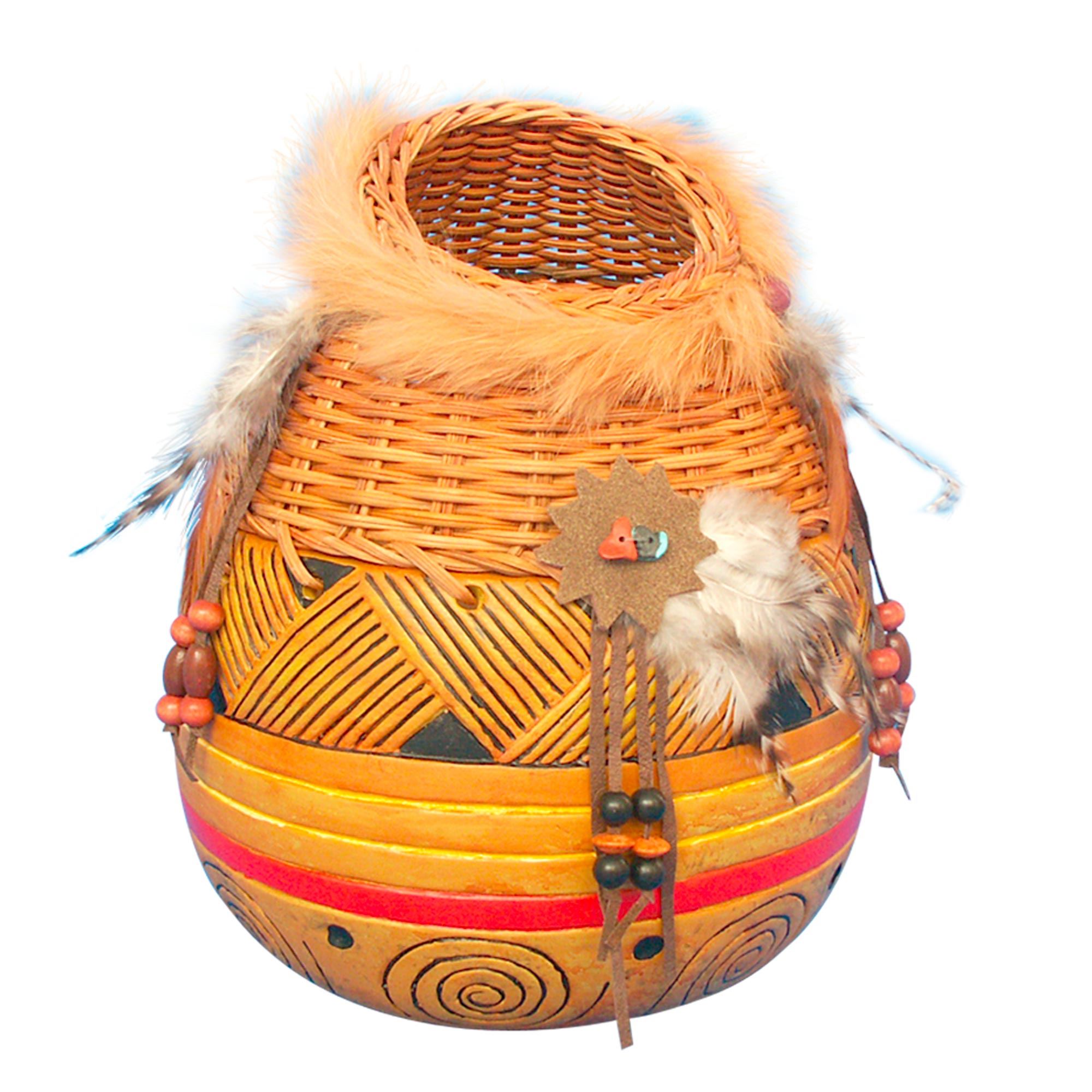 Vase indien + bois