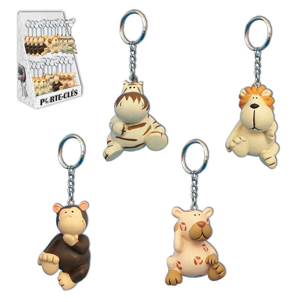 Porte cle singe lion
