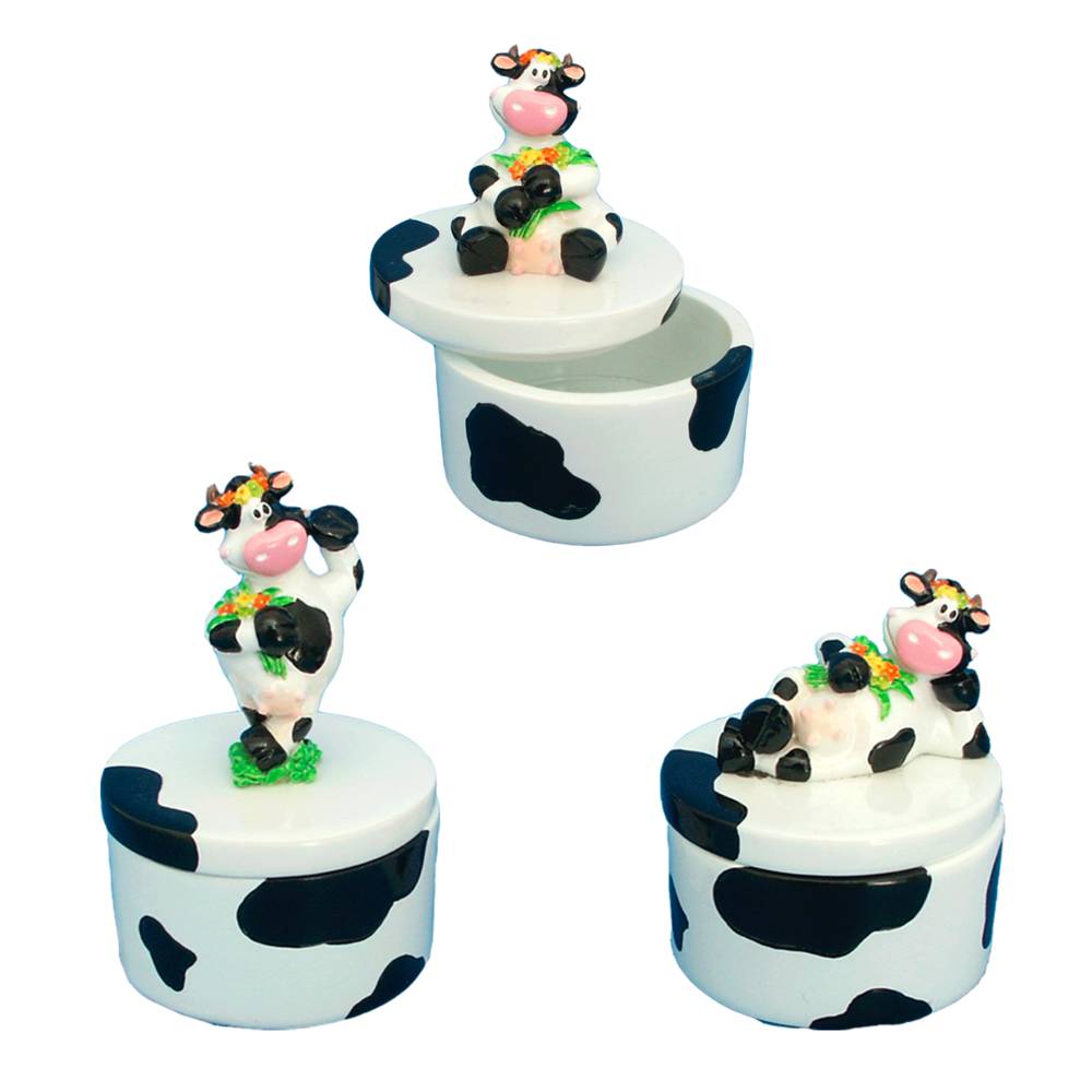 Boite a bijoux vache 3mods /6pcs