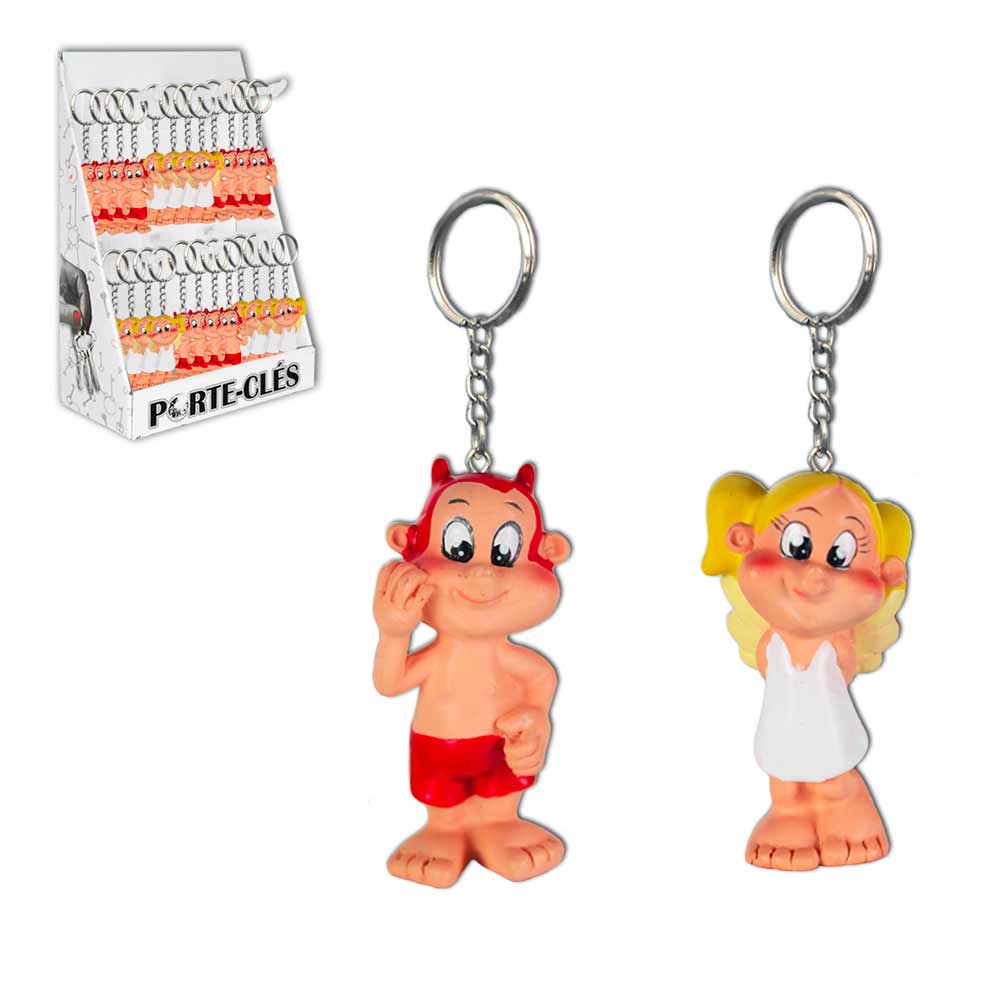Porte cle ange diable