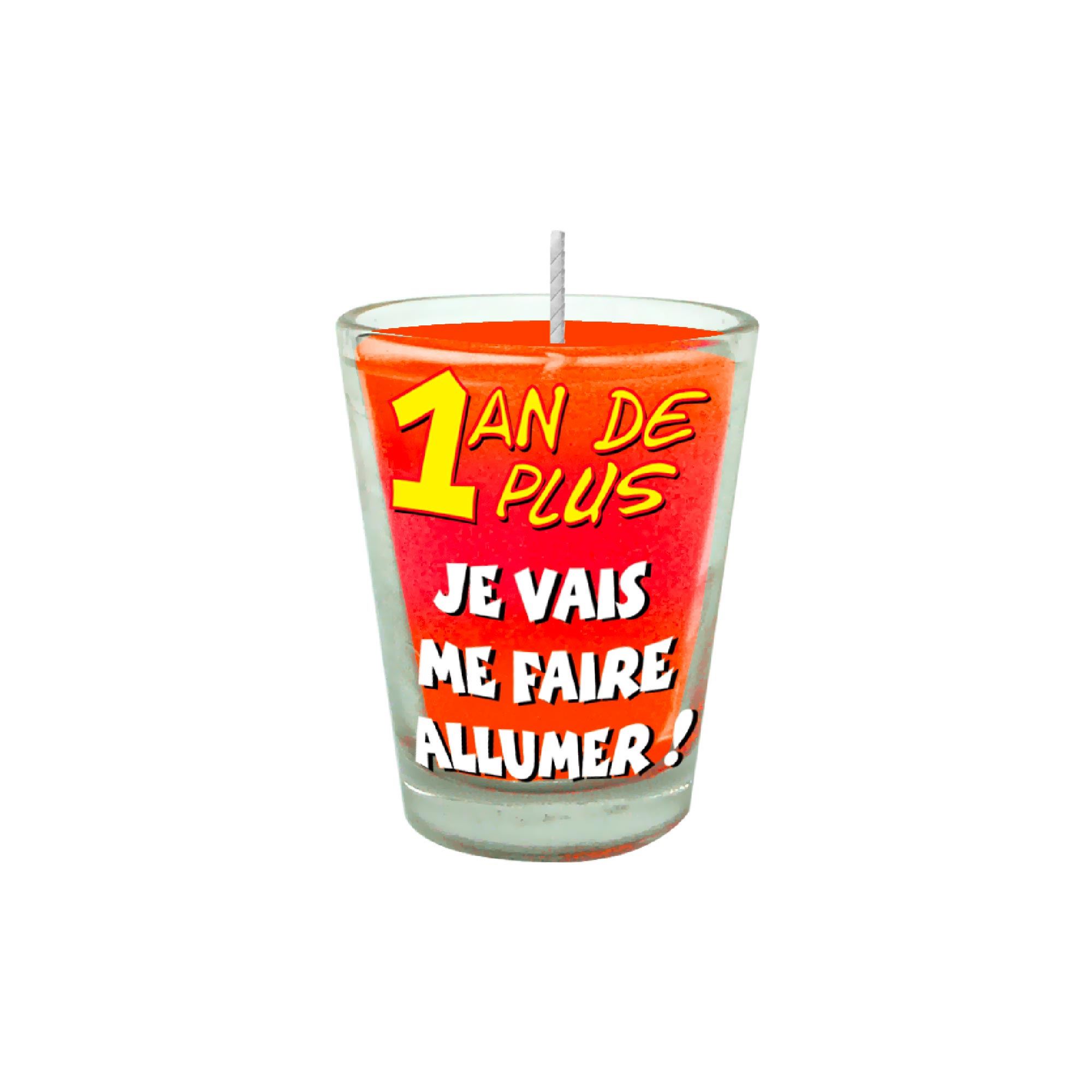 Bougie shooter 1 an de +