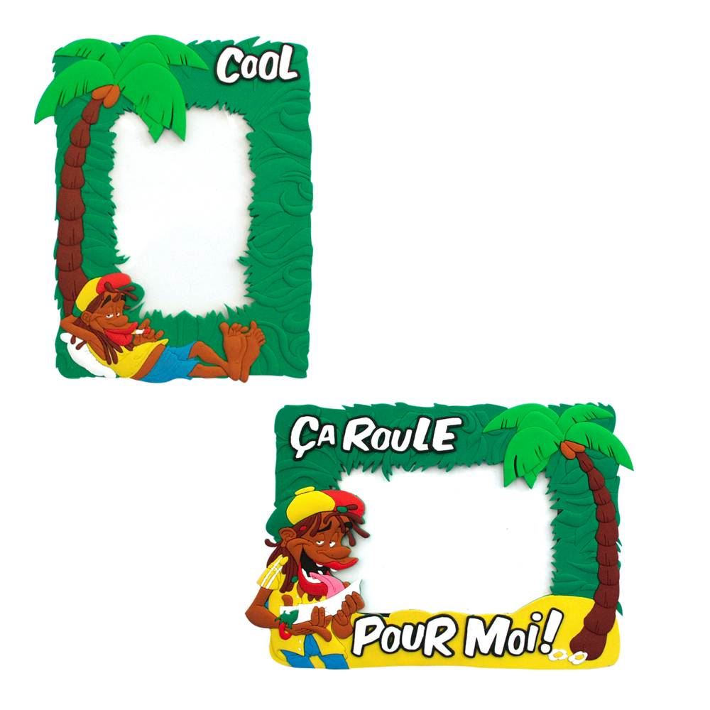 Cadre photo rasta gomme