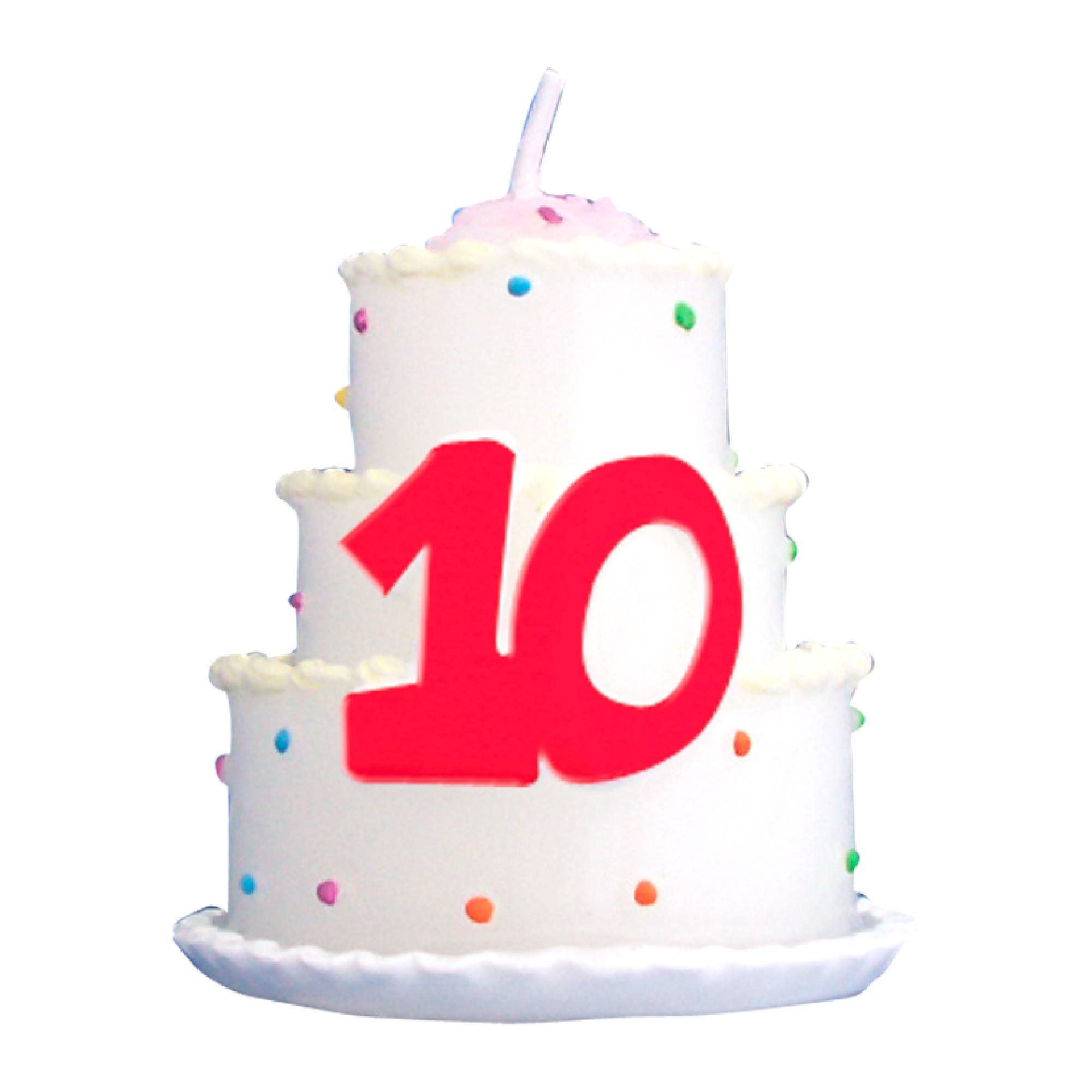 Bougie gateau 10