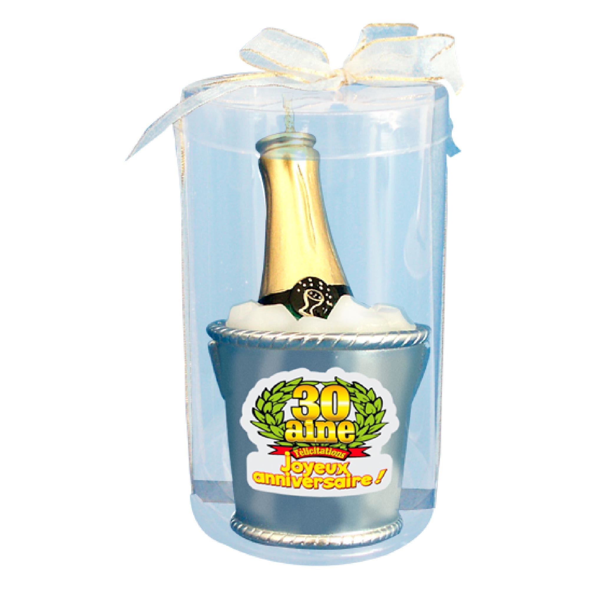 Bougie seau champagne 30aine