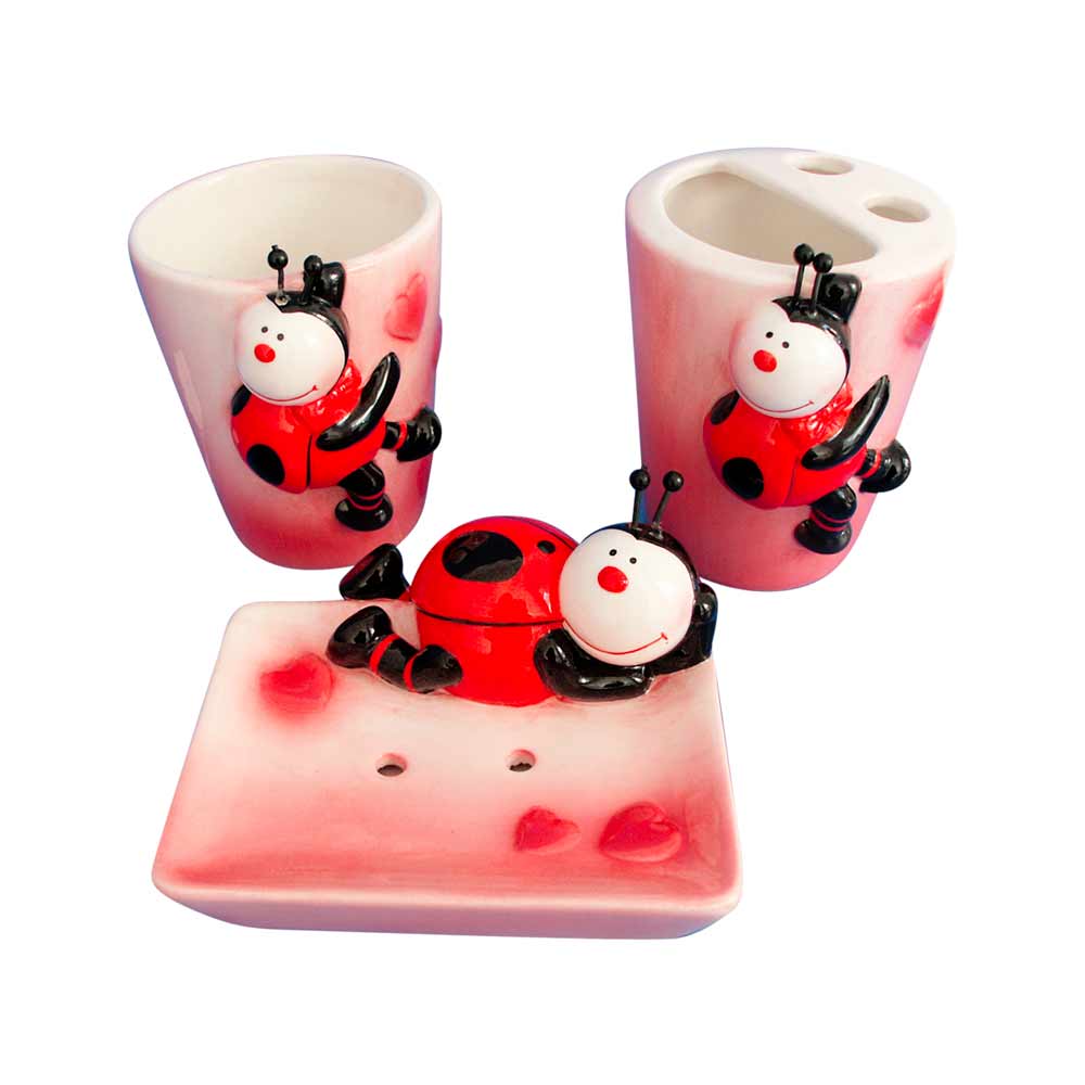 Set salle de bain coccinelle 3pc