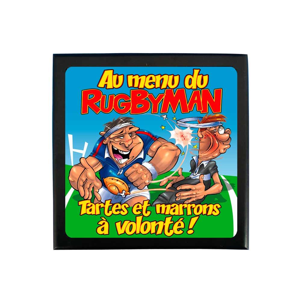 Dessous de plat rugbyman
