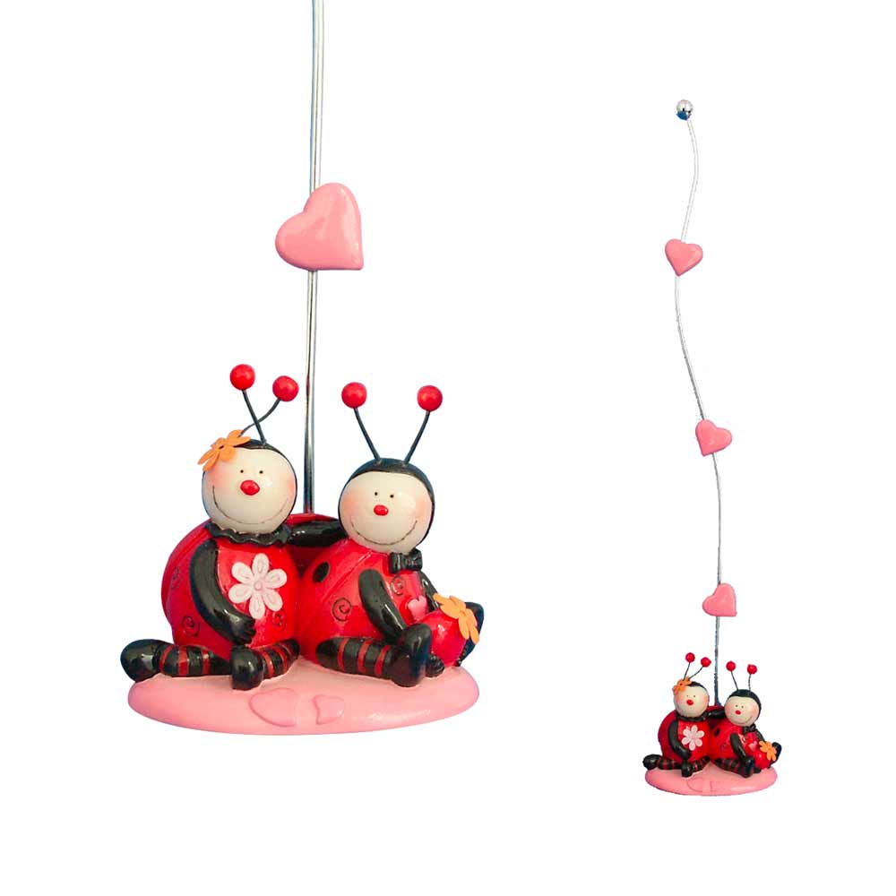 Porte carte coccinelle aimant