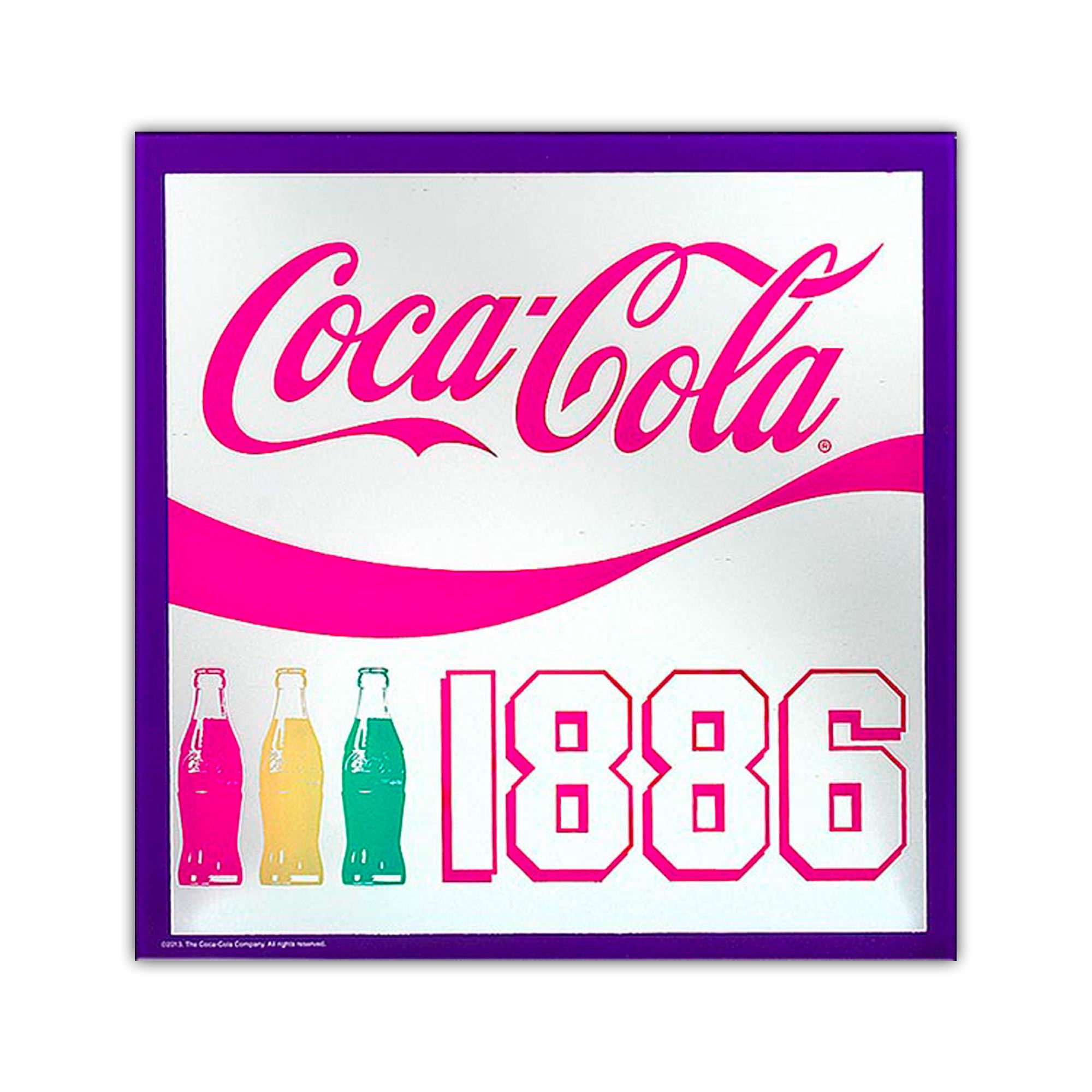 Miroir coca cola carre