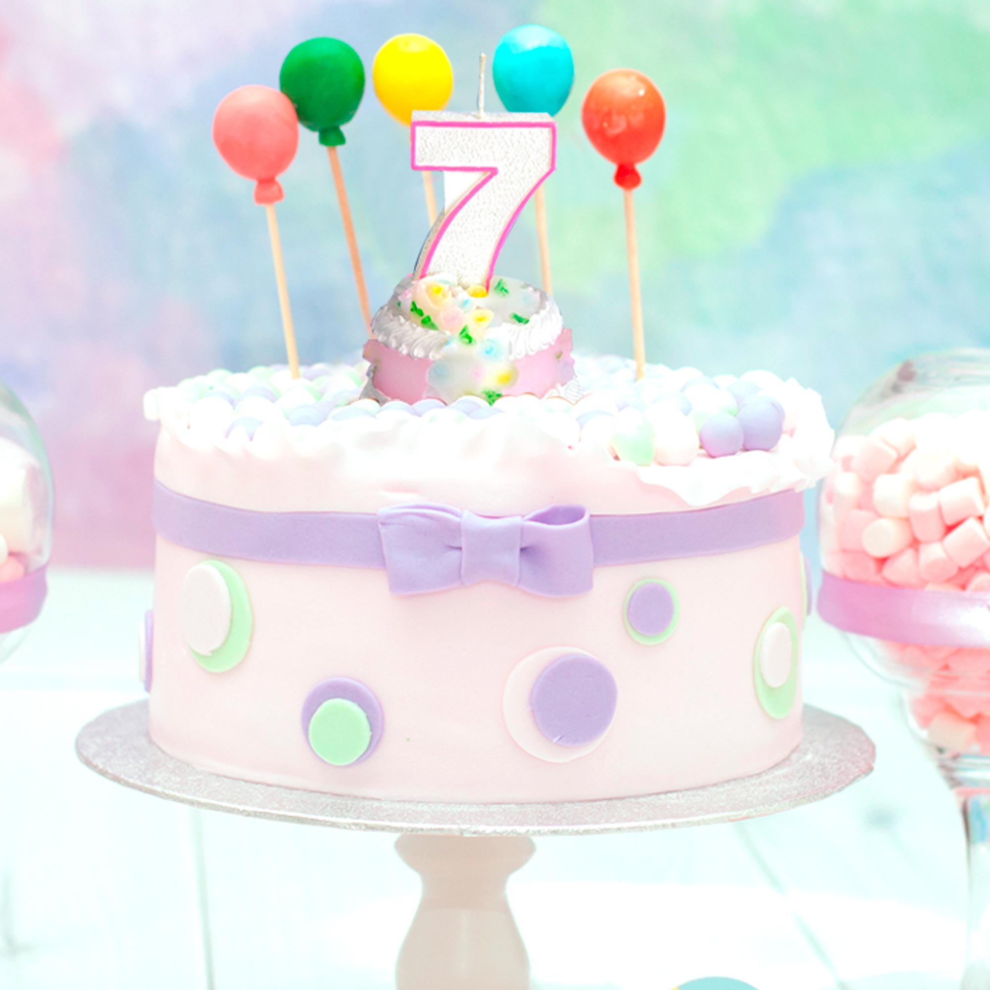 Bougie gateau numero 7