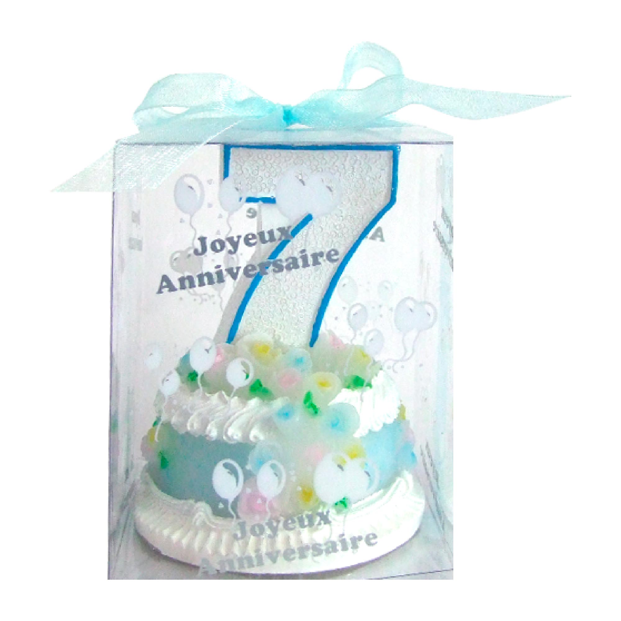 Bougie gateau numero 7