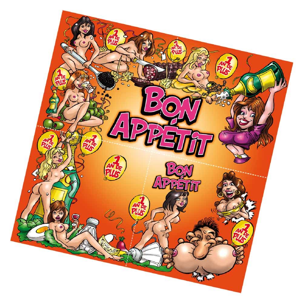 Sachet 12 serviettes anniv sexy