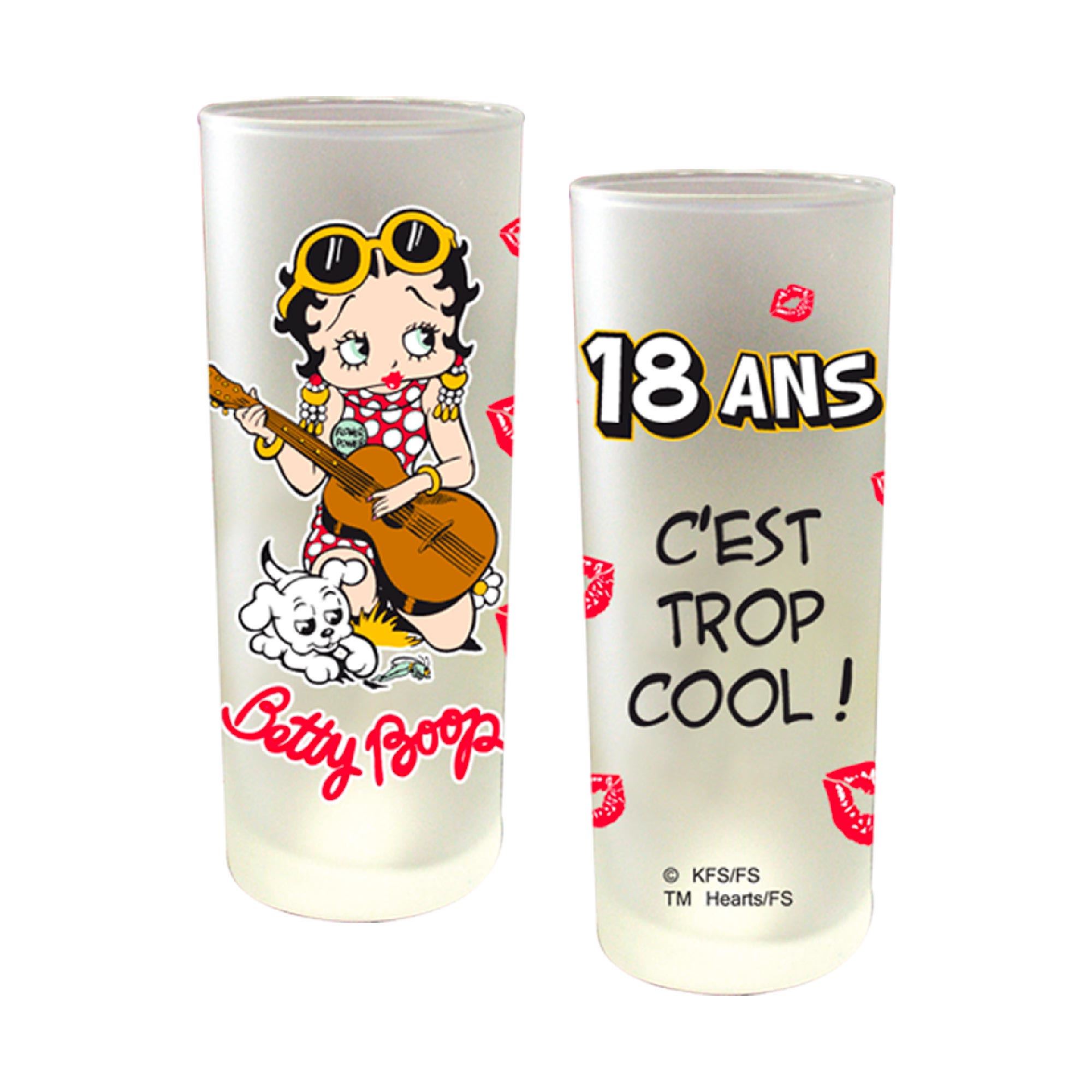 Verre betty boop 18 ans