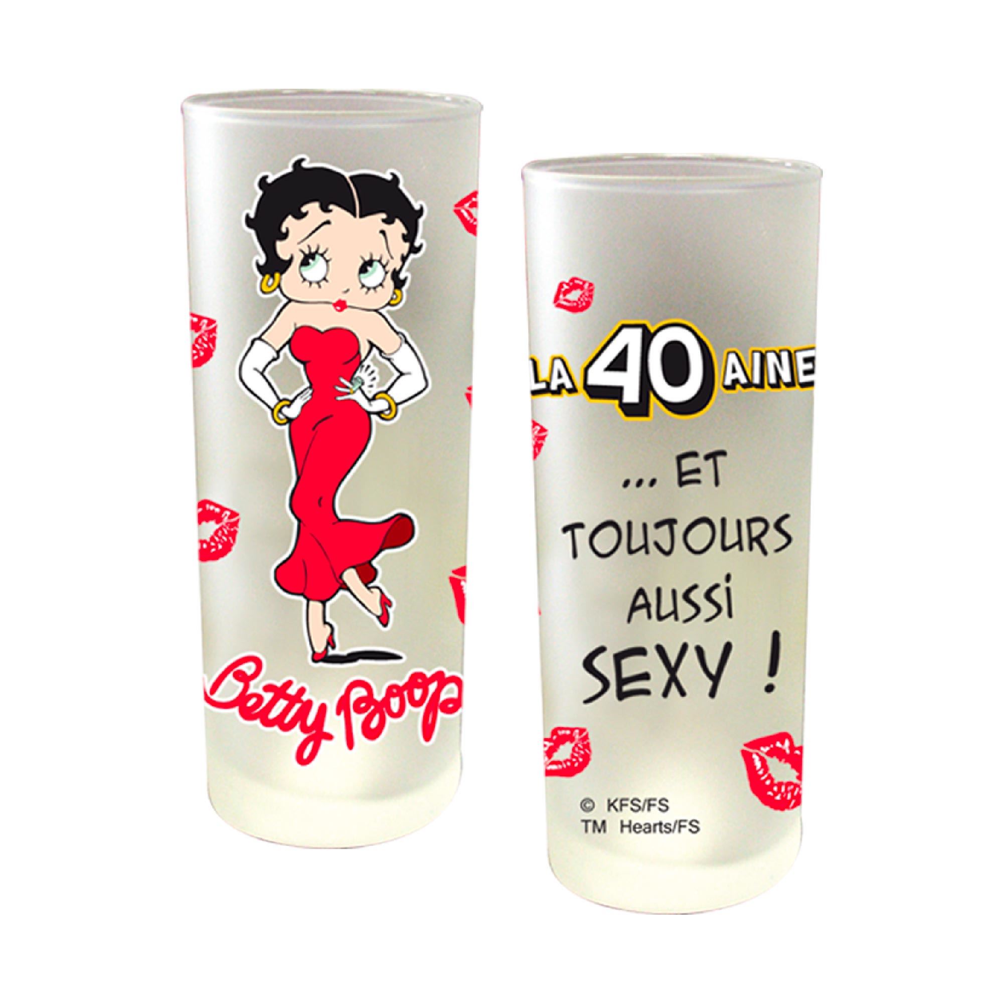 Verre betty boop 40 aine