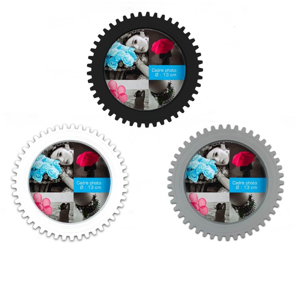 Cadre photo rouage 3mods/ 24pcs