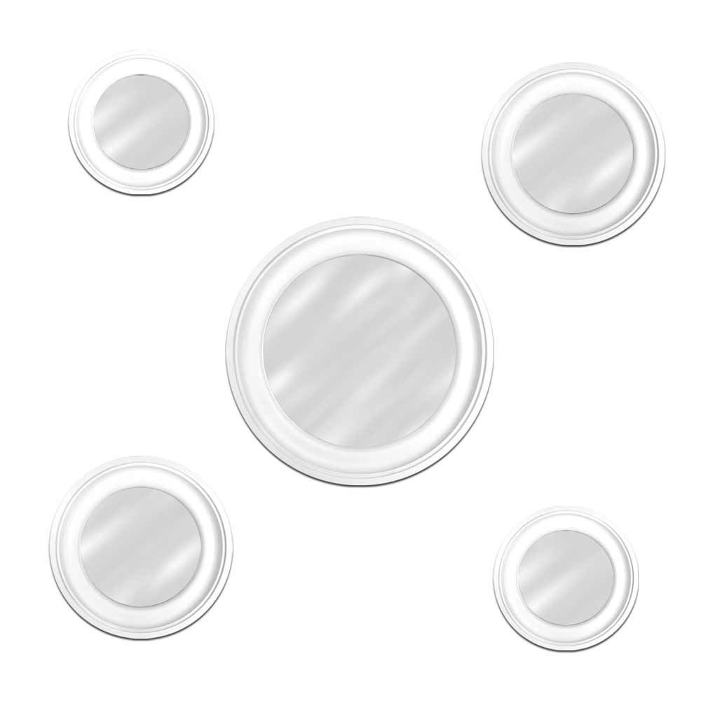 Pack de 5 miroirs ronds 2mods /6pcs