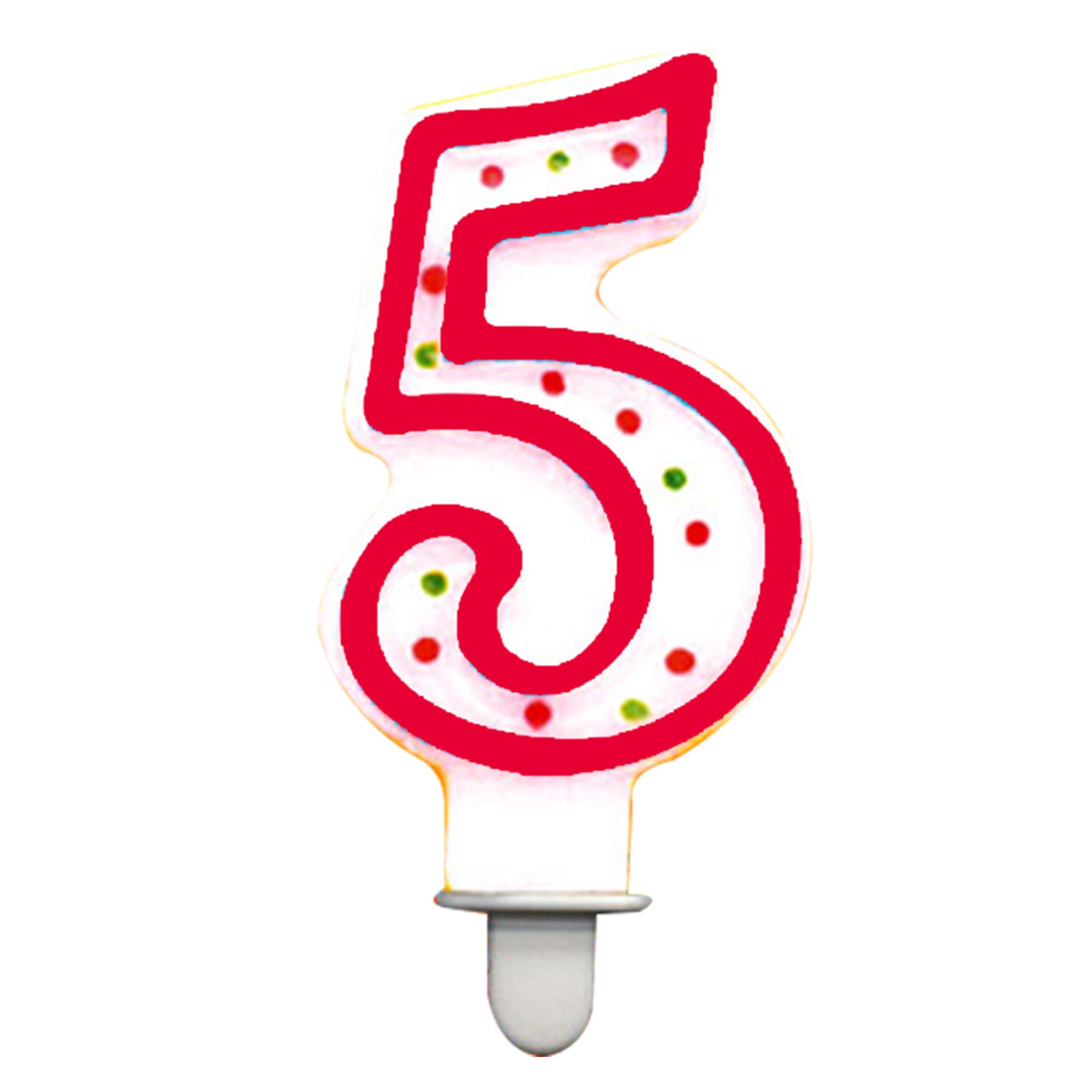 Bougie anniversaire 5