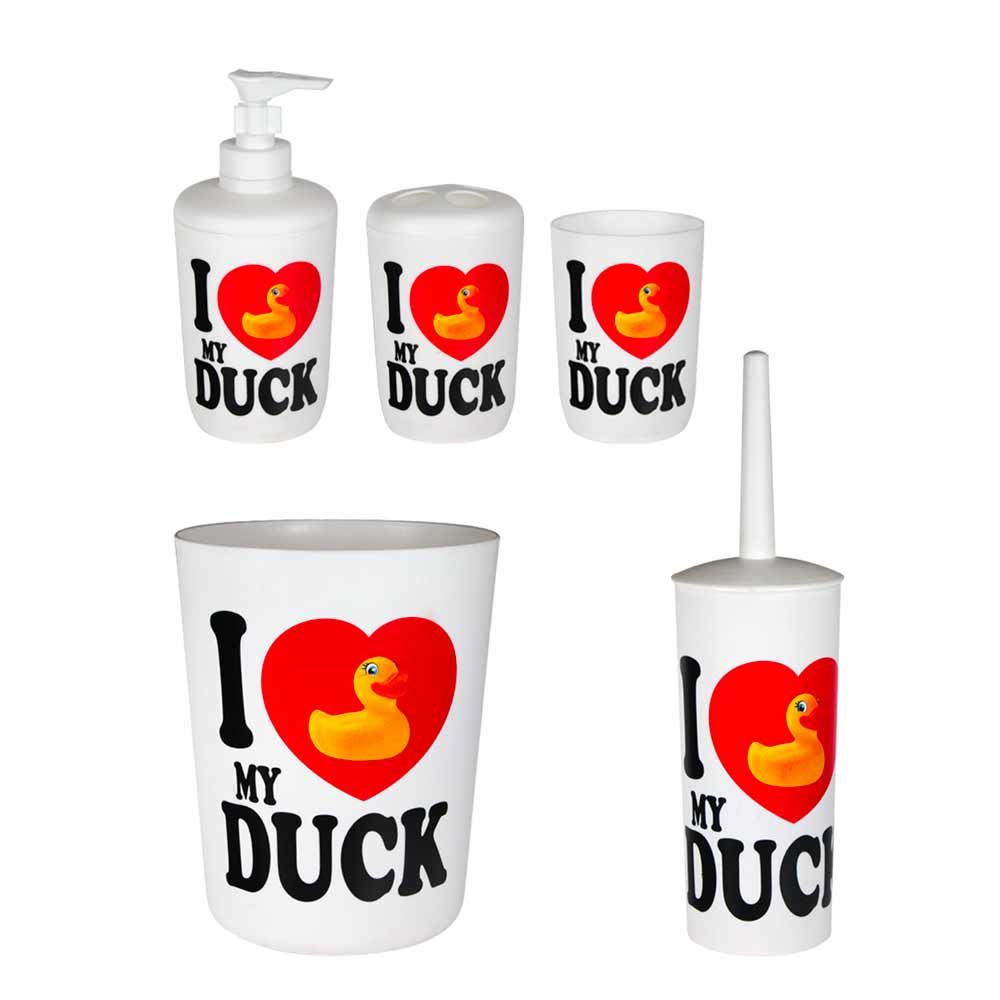 Set salle de bain canard 5pcs