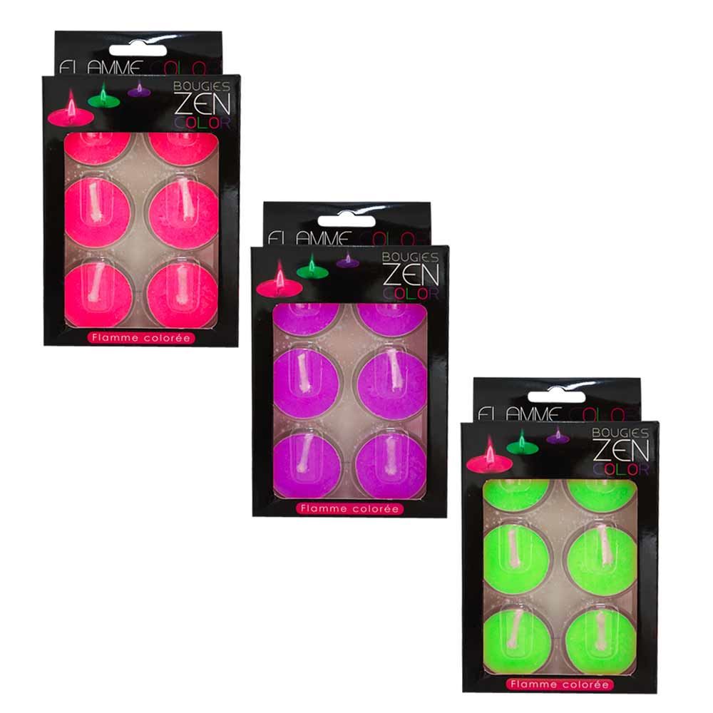 Pack 6 bougies zen 3mods /12pcs