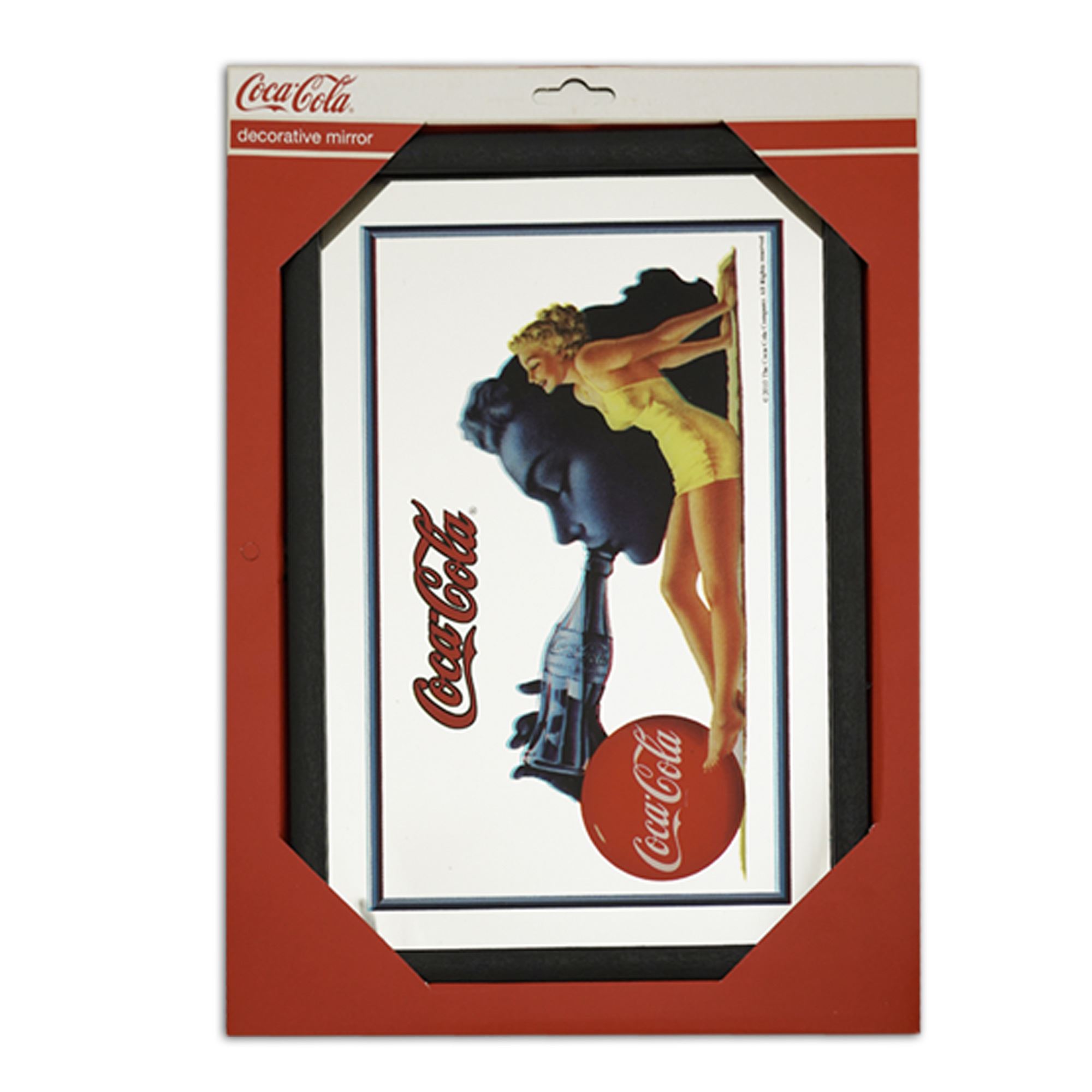 Miroir coca cola femme allong./