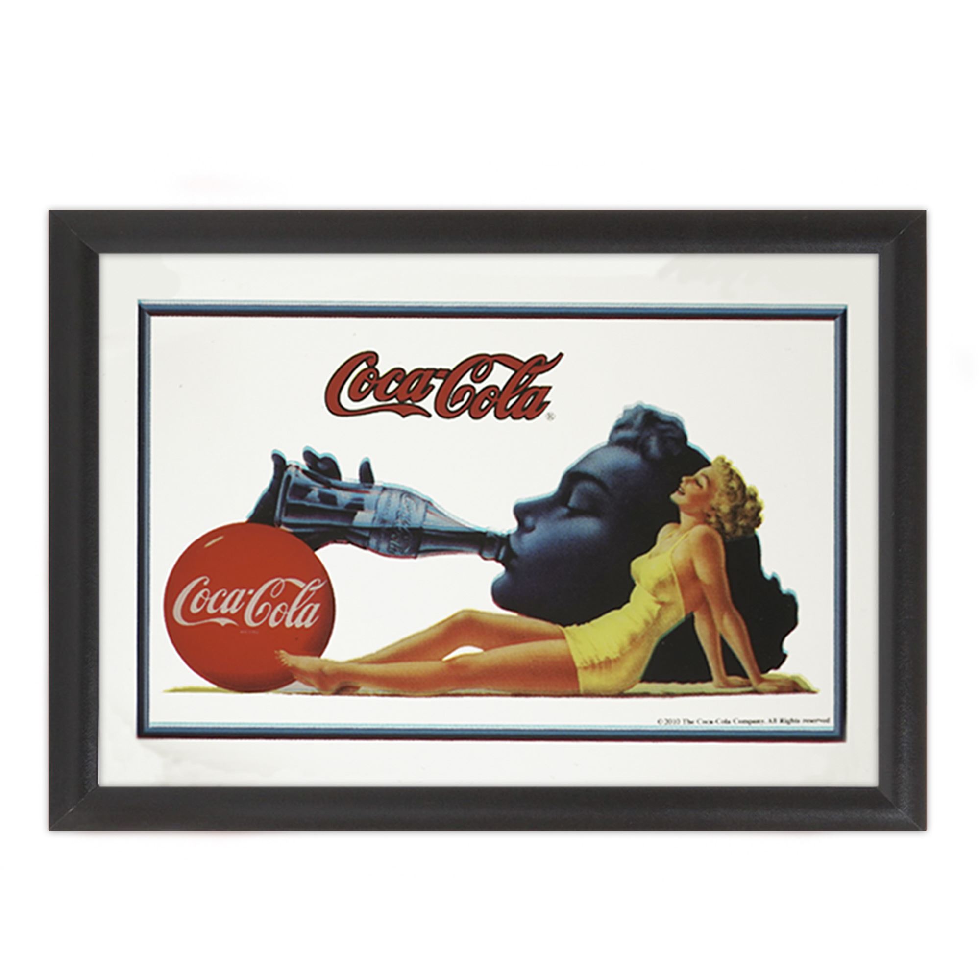 Miroir coca cola femme allong./