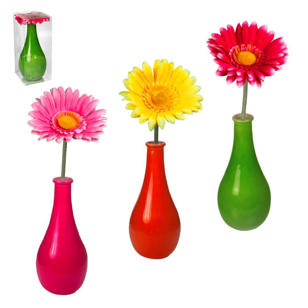 Vase a/ fleur artificielle