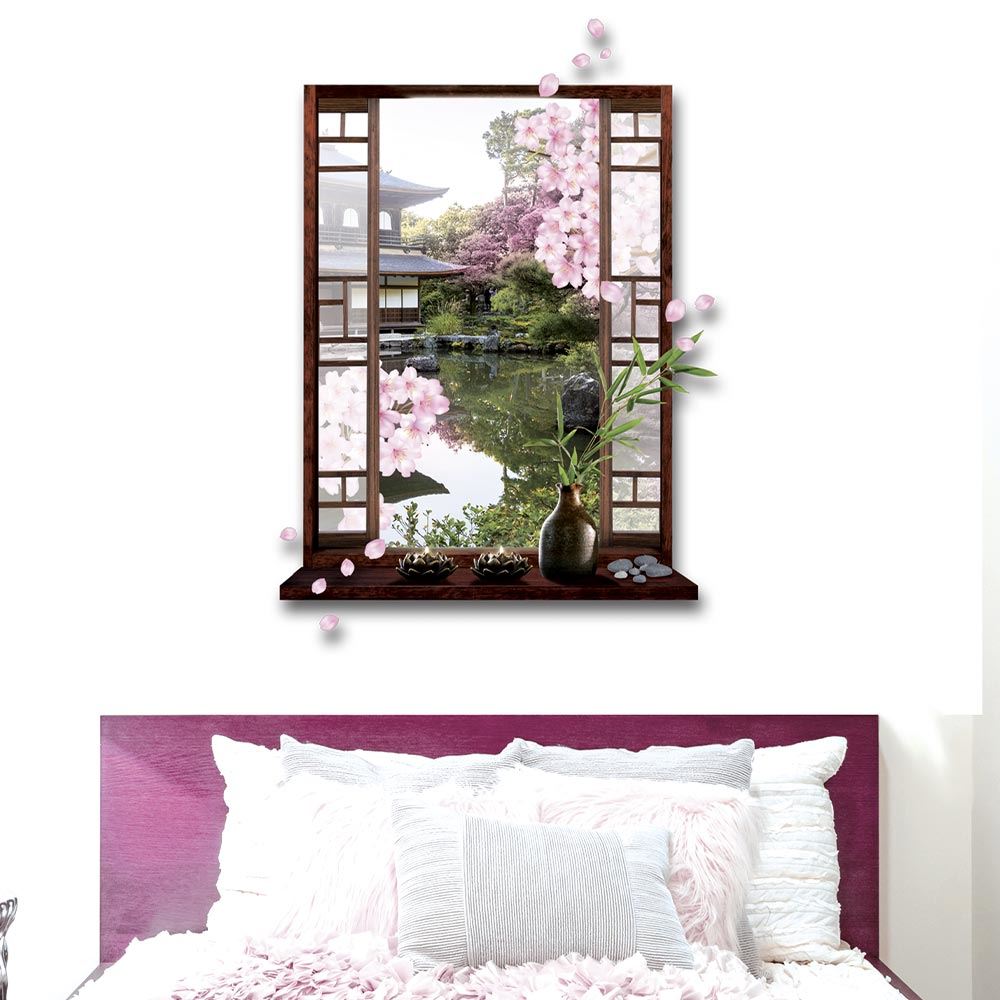 Sticker trompe oeil japon