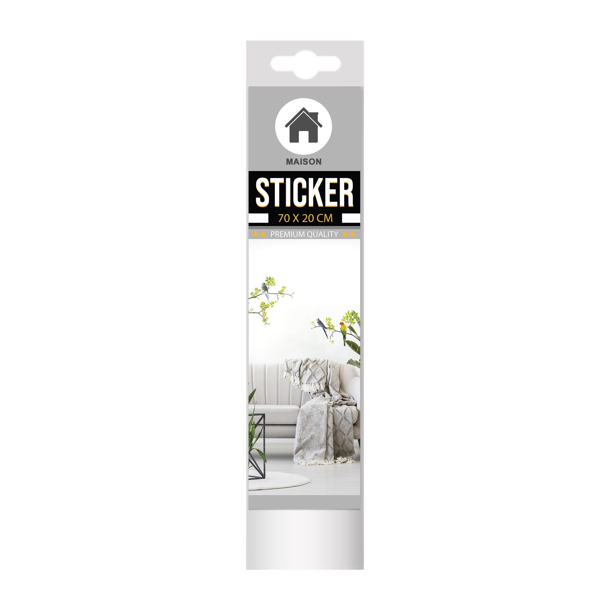 Sticker branche oiseaux