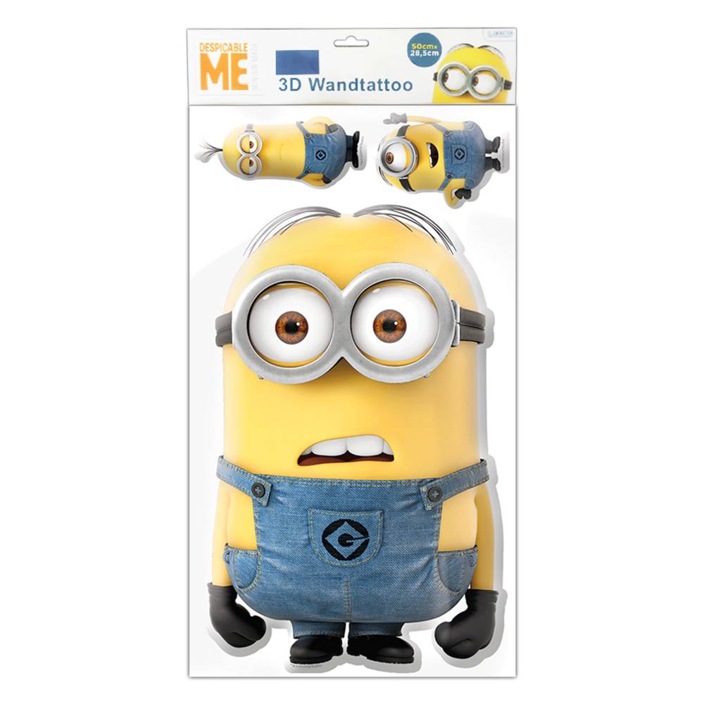 Pack sticker 3d minions 3pcs