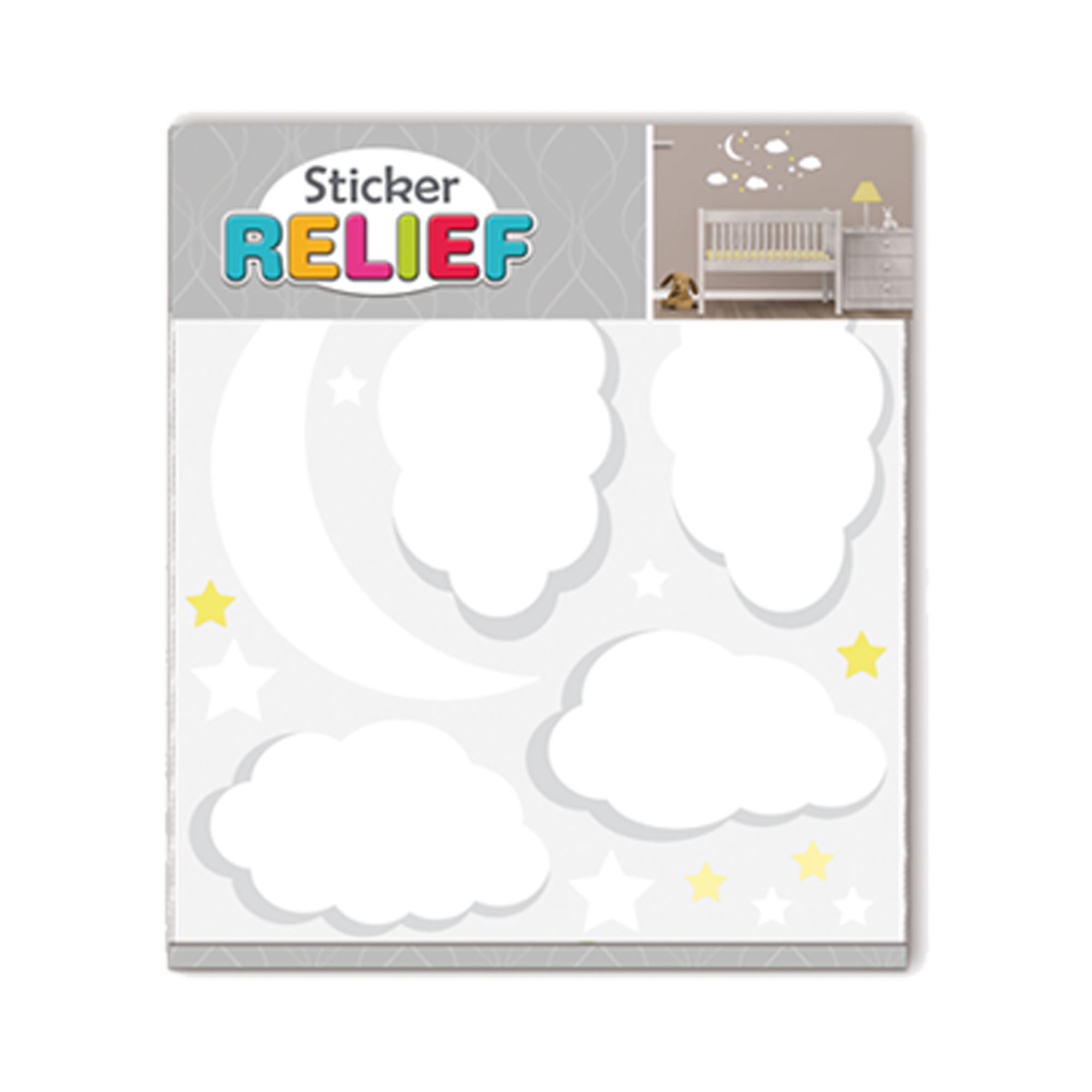 Sticker relief nuages
