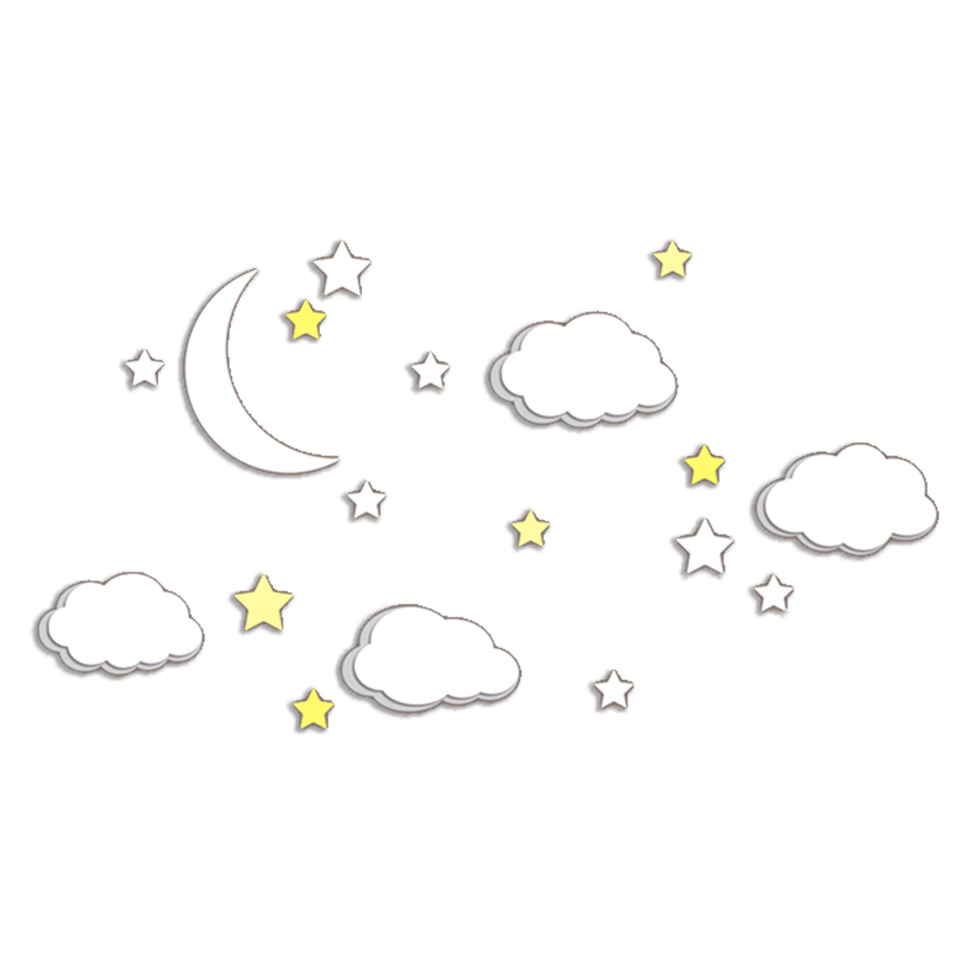 Sticker relief nuages