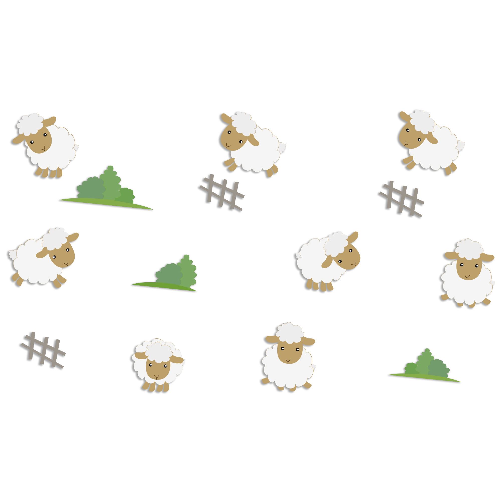Sticker relief moutons