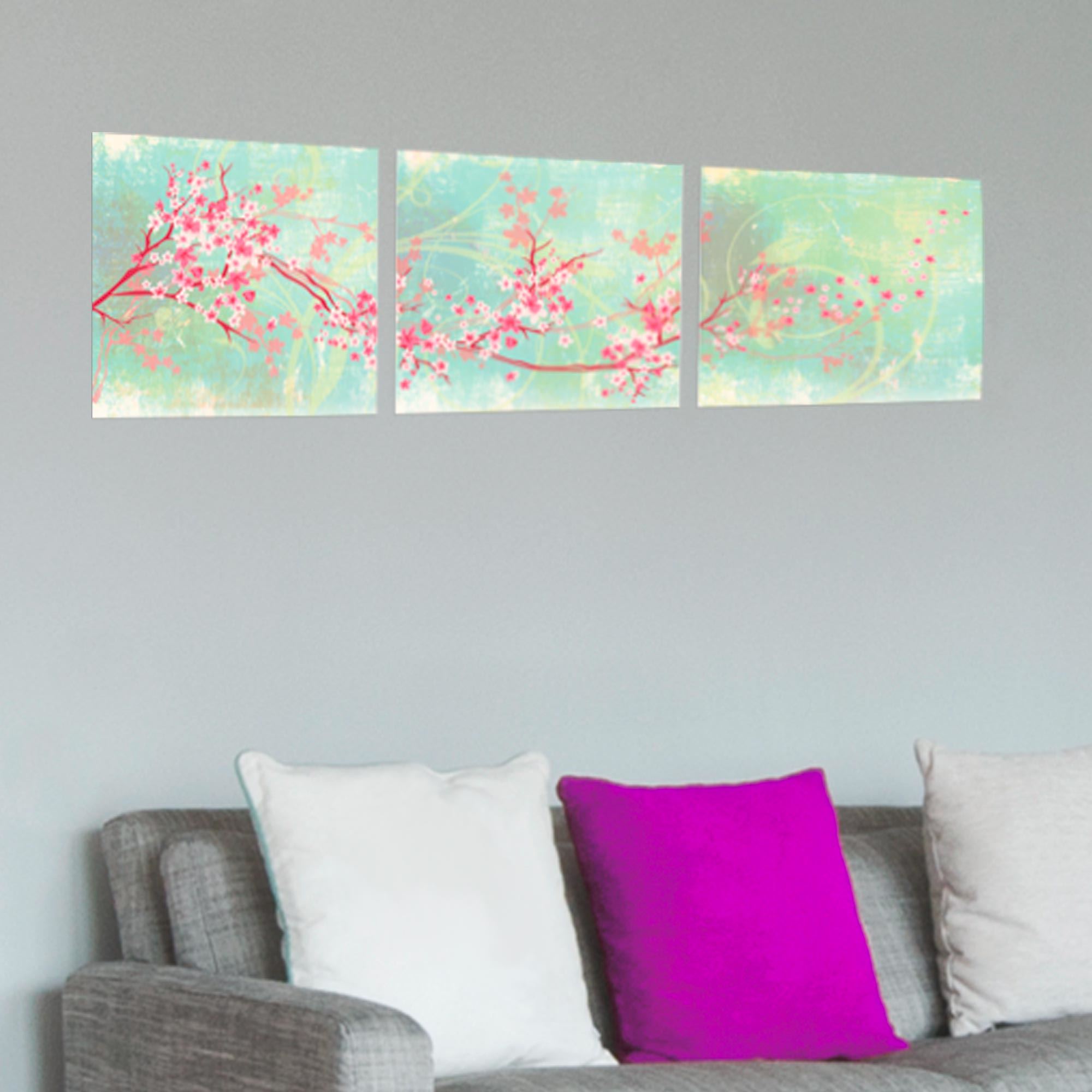 Sticker triptyque cerisier