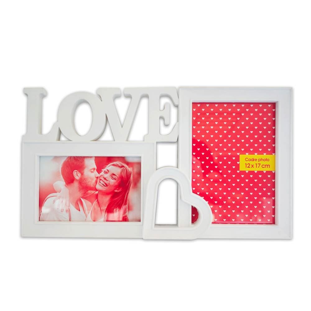 Cadre love coeur 2 vues