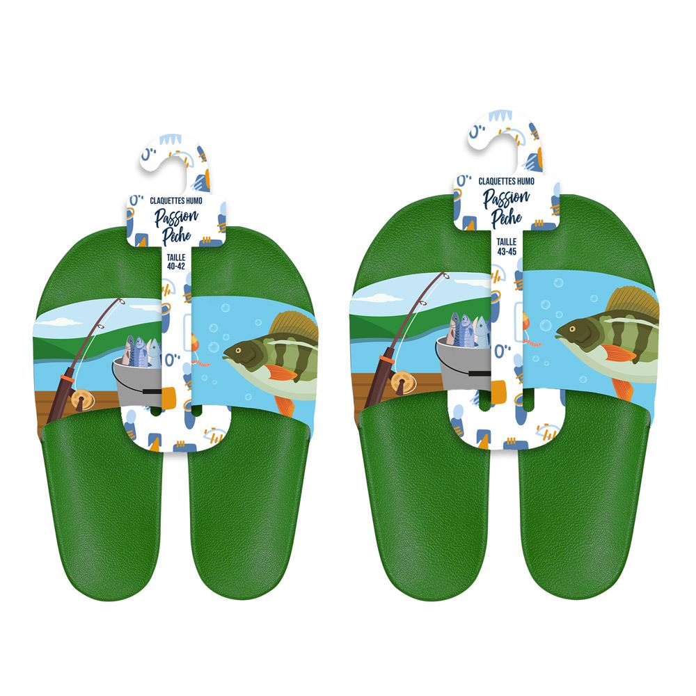 Claquettes duo peche t40-42/43-45