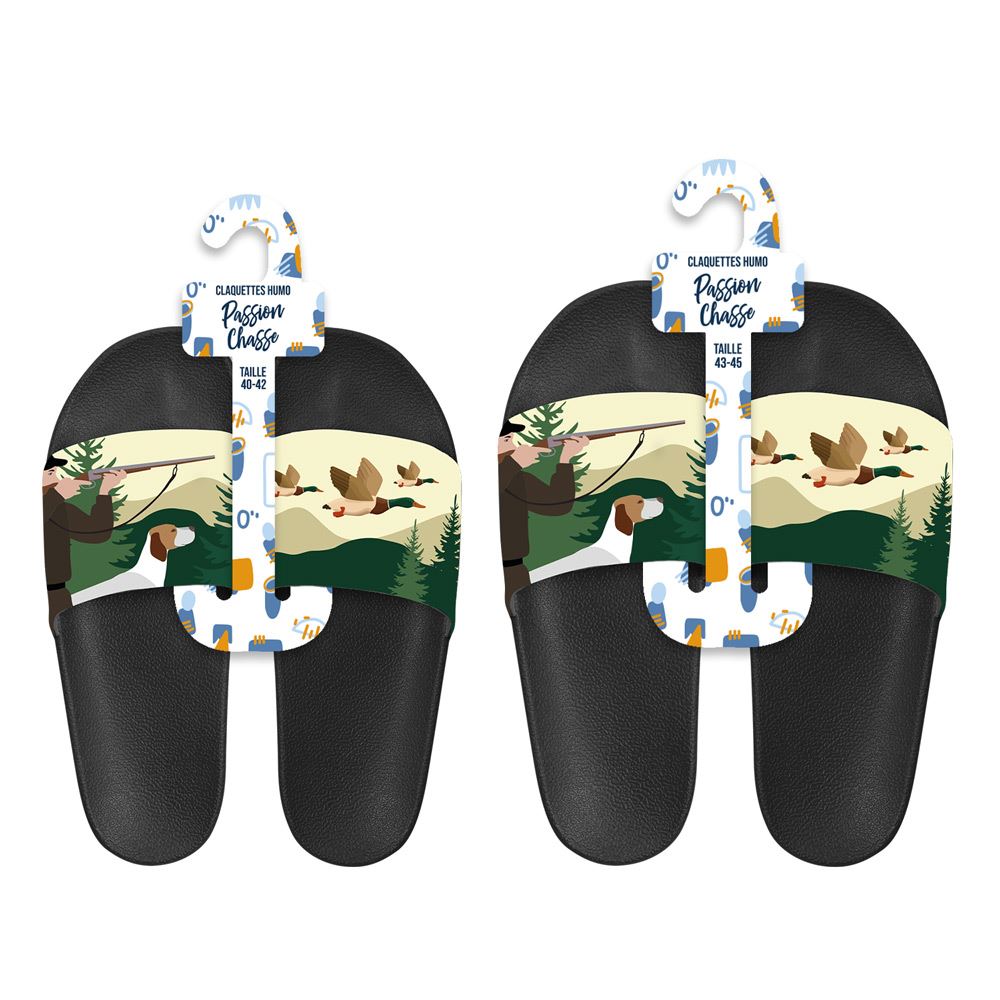 Claquettes duo chasse t40-42/43-45