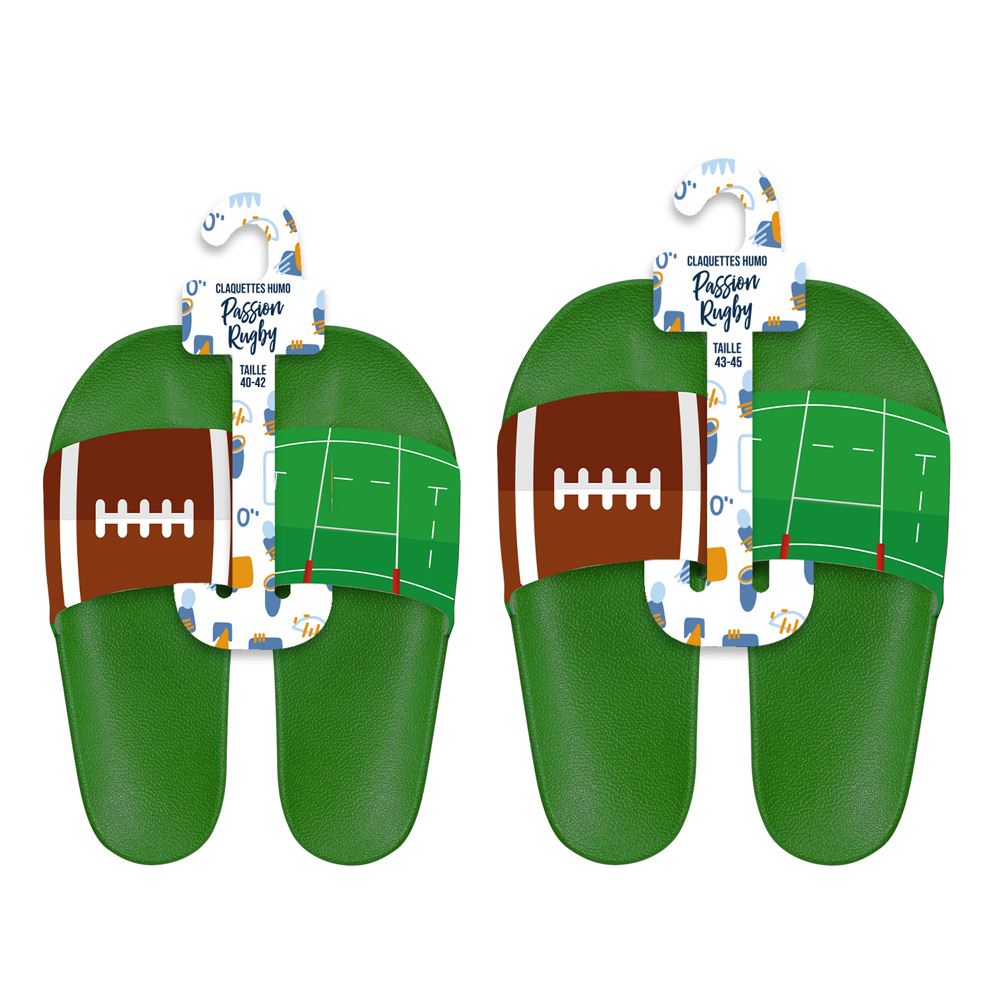 Claquettes duo rugby t40-42/43-45