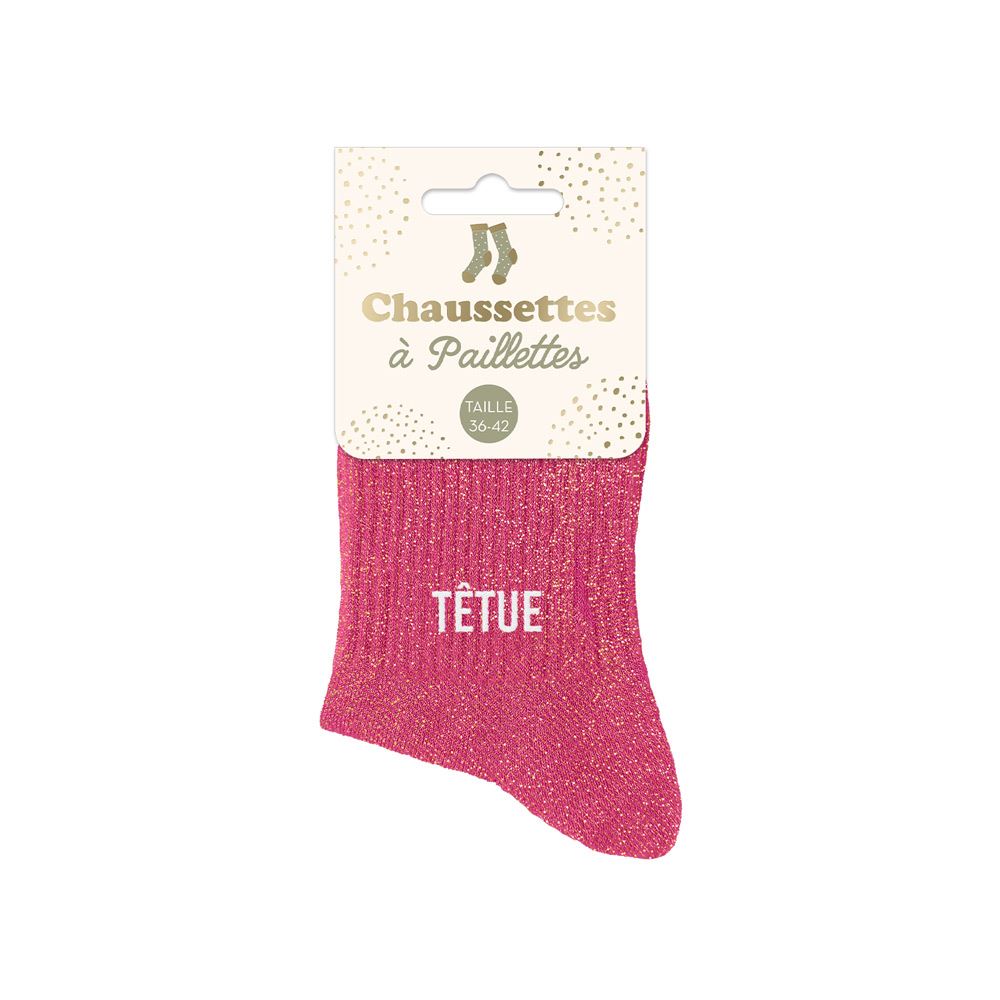 Chaussettes paillettes tetue
