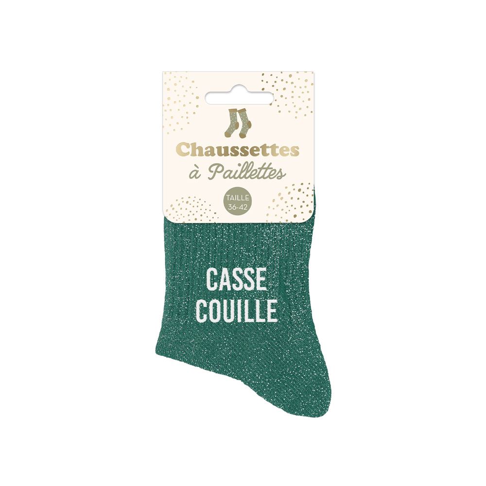 Chaussettes paillettes casse couille
