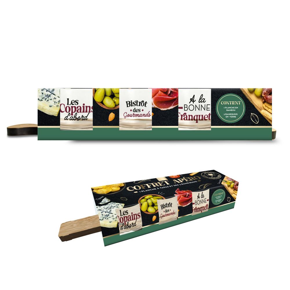 Coffret service apero style bistrot