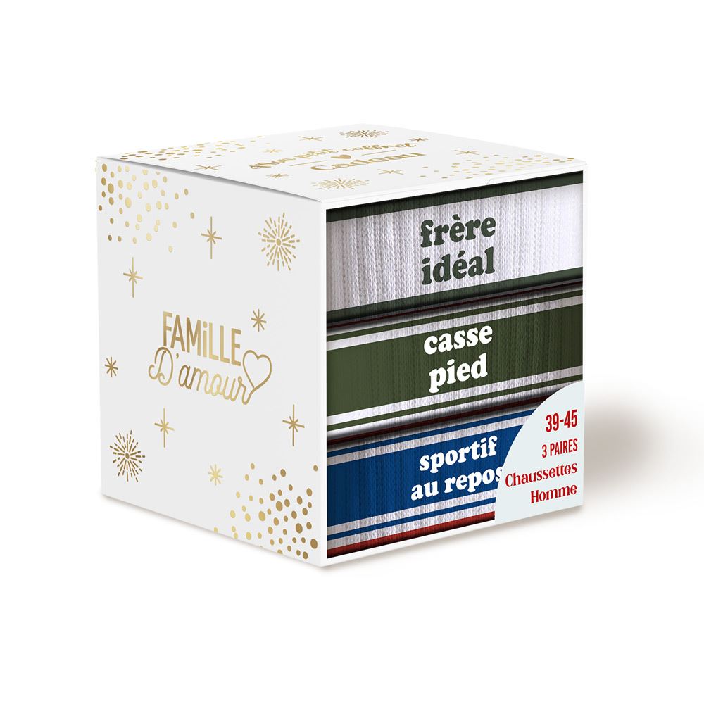 Coffret trio chaussettes frere ideal
