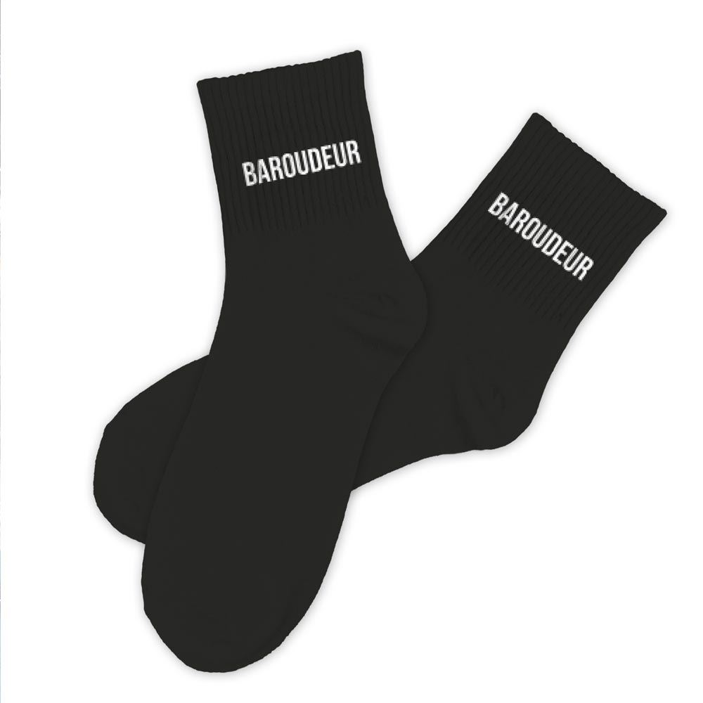 Chaussettes noires baroudeur homme
