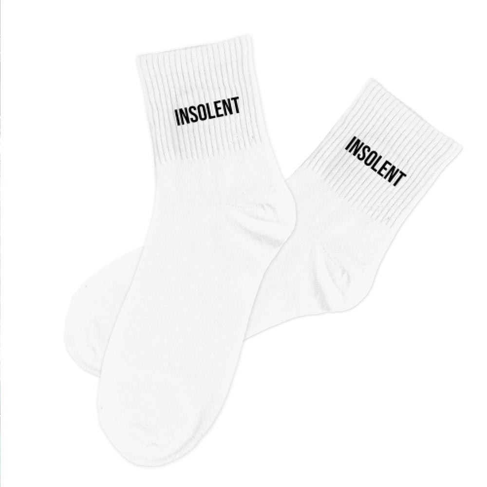 Chaussettes blanches insolent homme