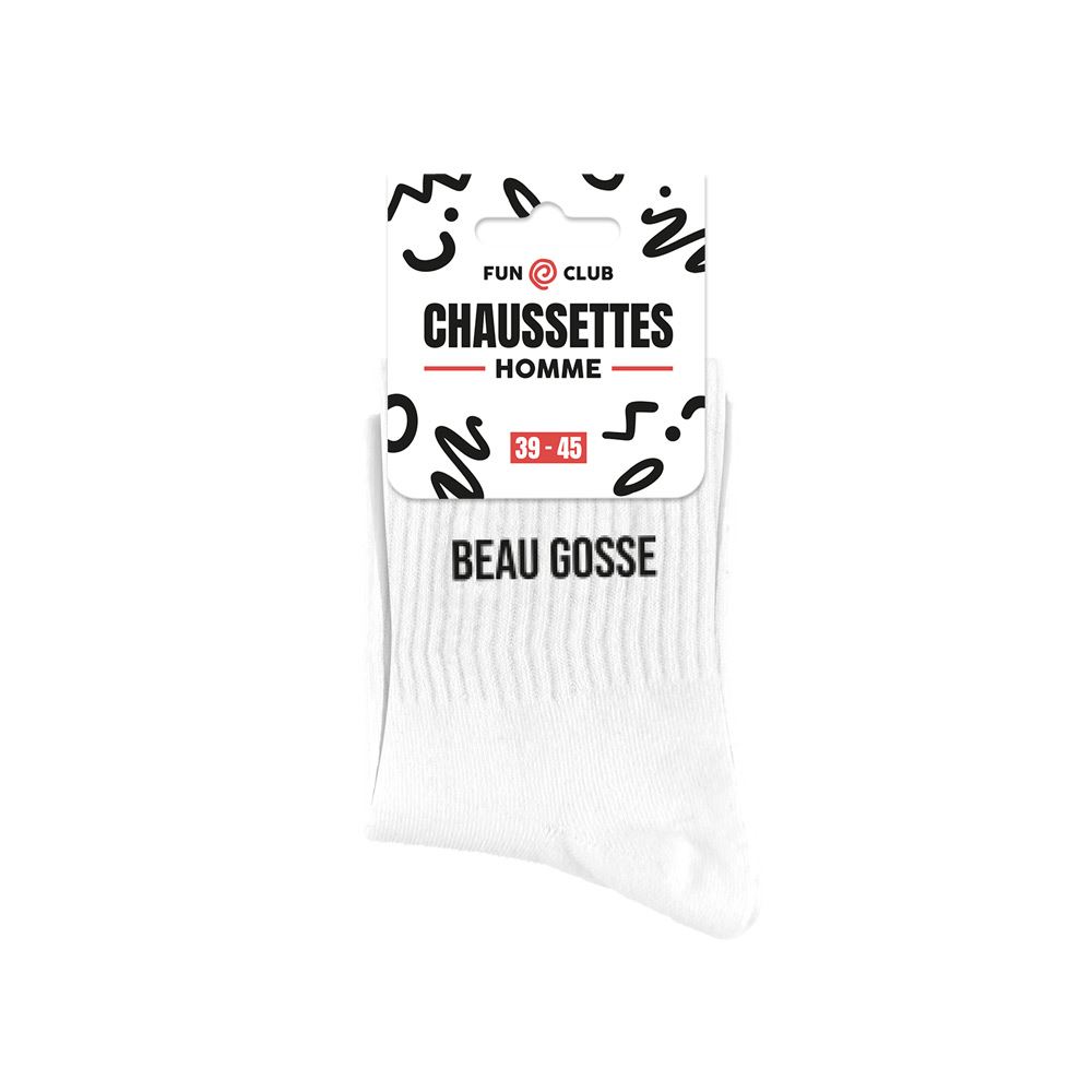 Chaussettes blanches beau gosse homme

