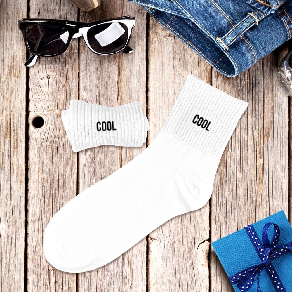 Chaussettes blanches cool homme